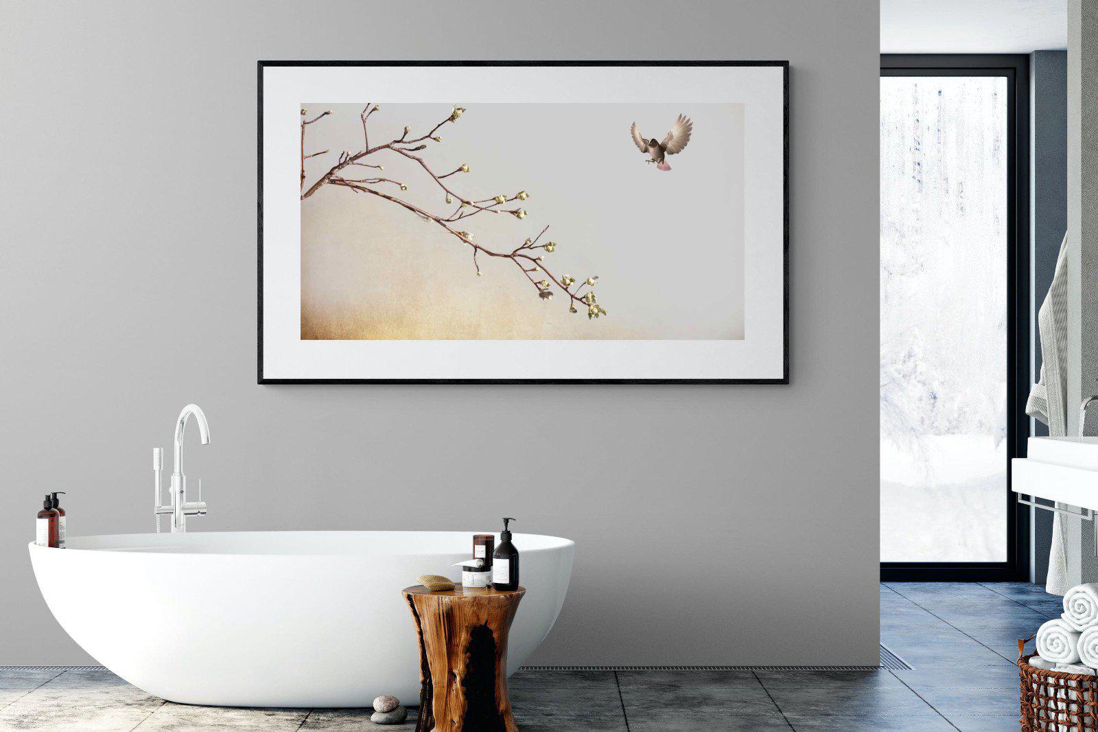 Flutter-Wall_Art-180 x 110cm-Framed Print-Black-Pixalot