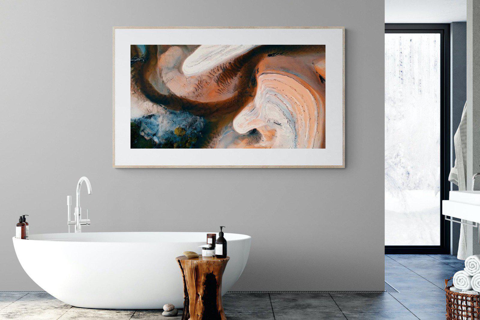 Nature's Swirl-Wall_Art-180 x 110cm-Framed Print-Wood-Pixalot