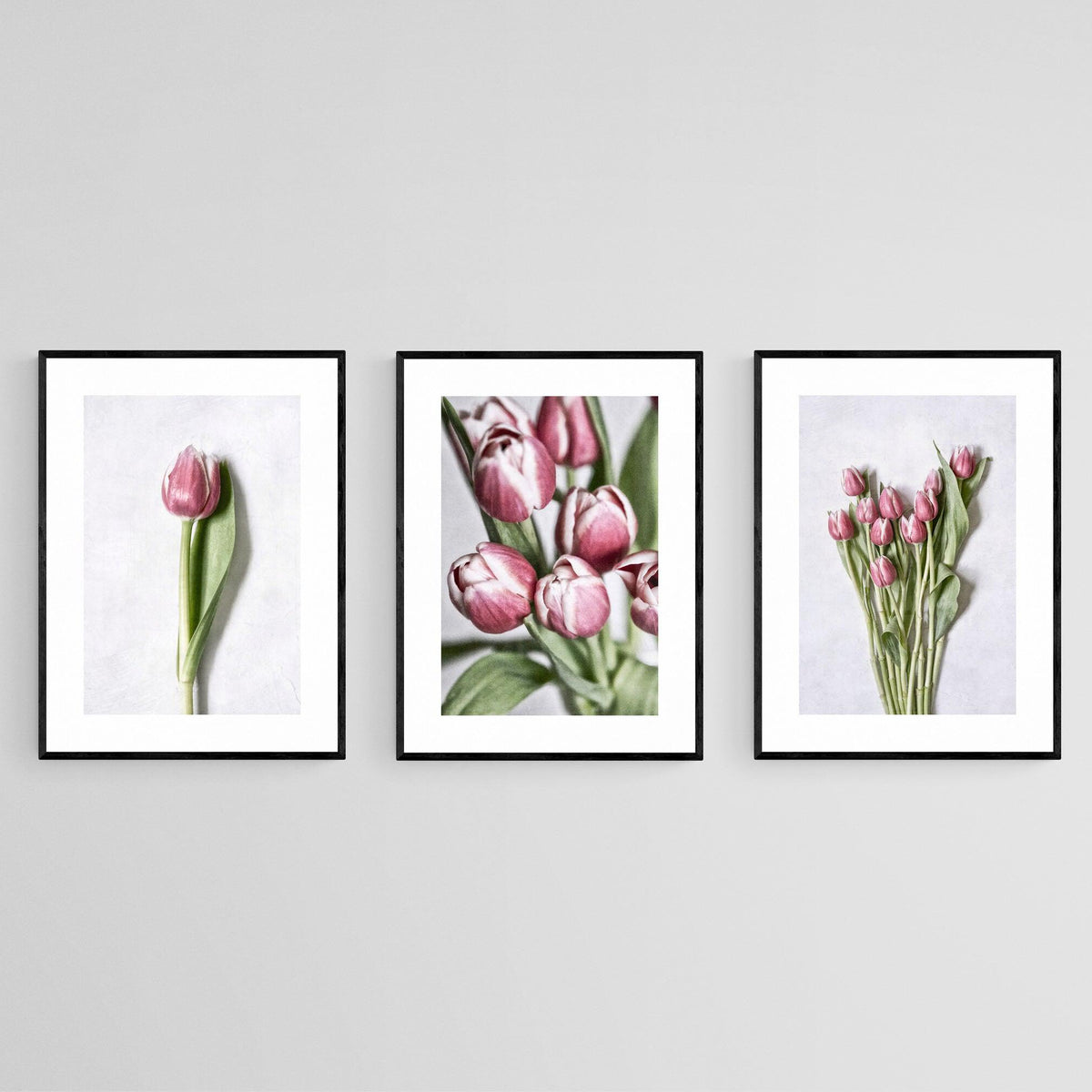 Pink Tulips Set Wall Art | Canvas & Framed Prints – Pixalot