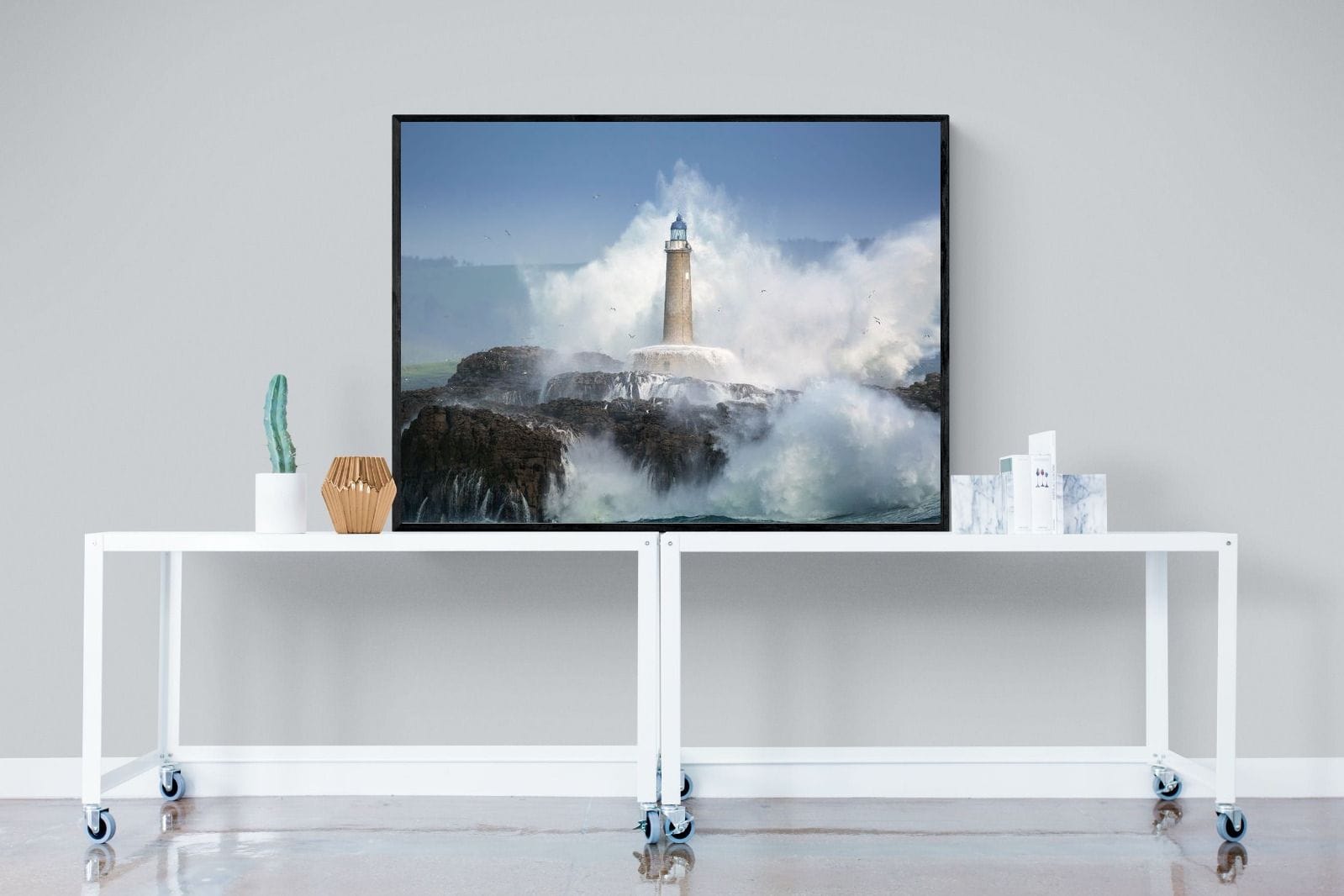 Wild Sea-Wall_Art-120 x 90cm-Mounted Canvas-Black-Pixalot