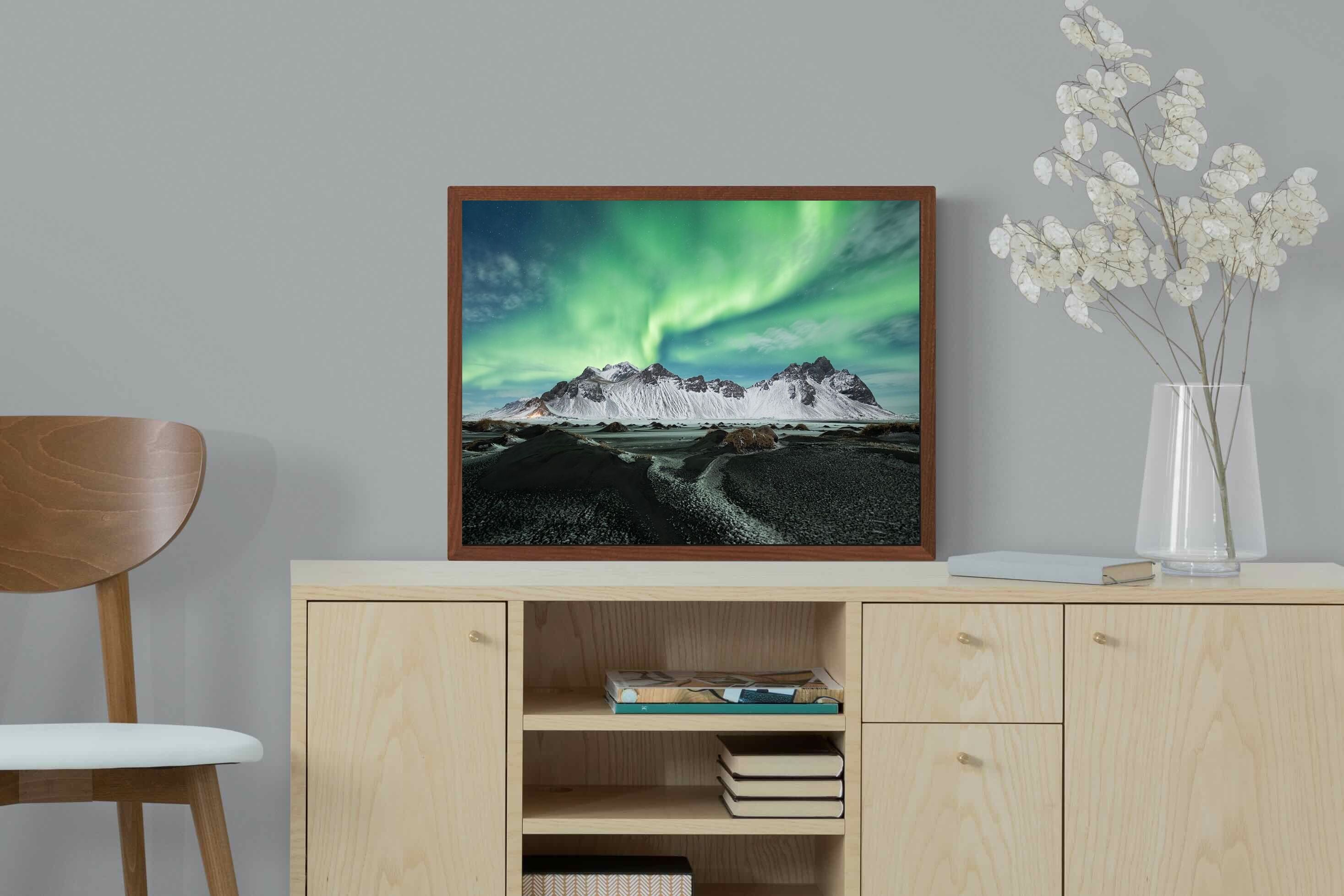 Pixalot Aurora Over Ice