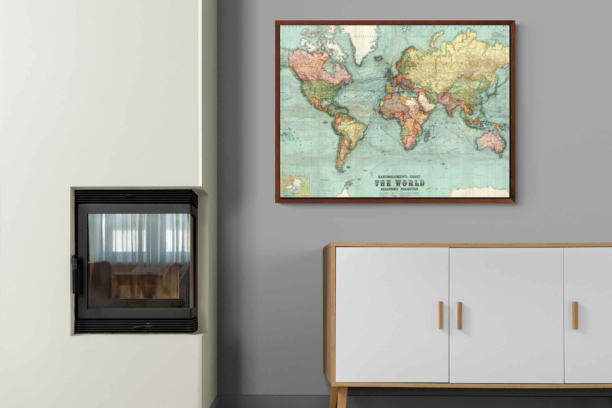 Pixalot ® Bartholomew's Chart of the World