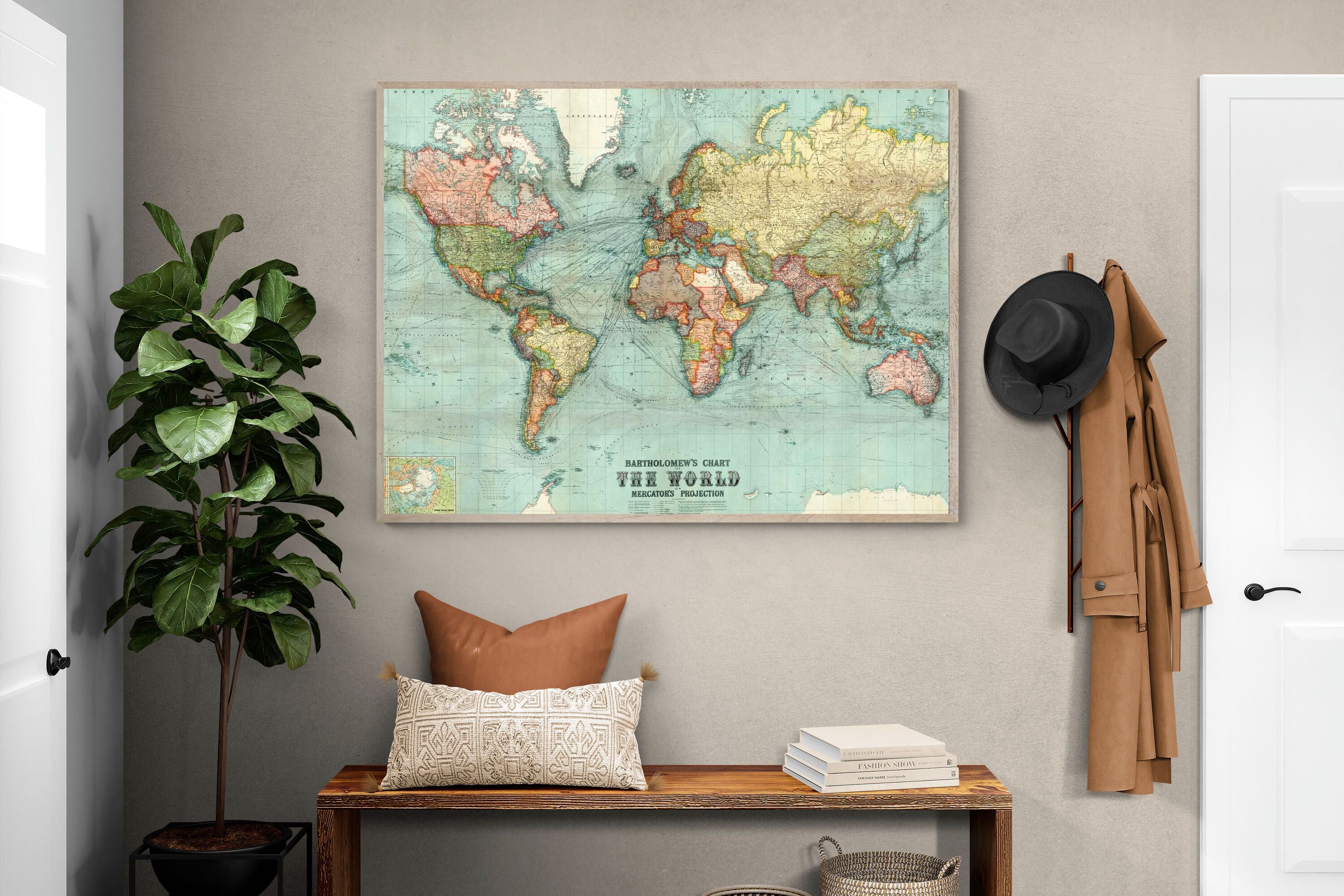 Pixalot ® Bartholomew's Chart of the World