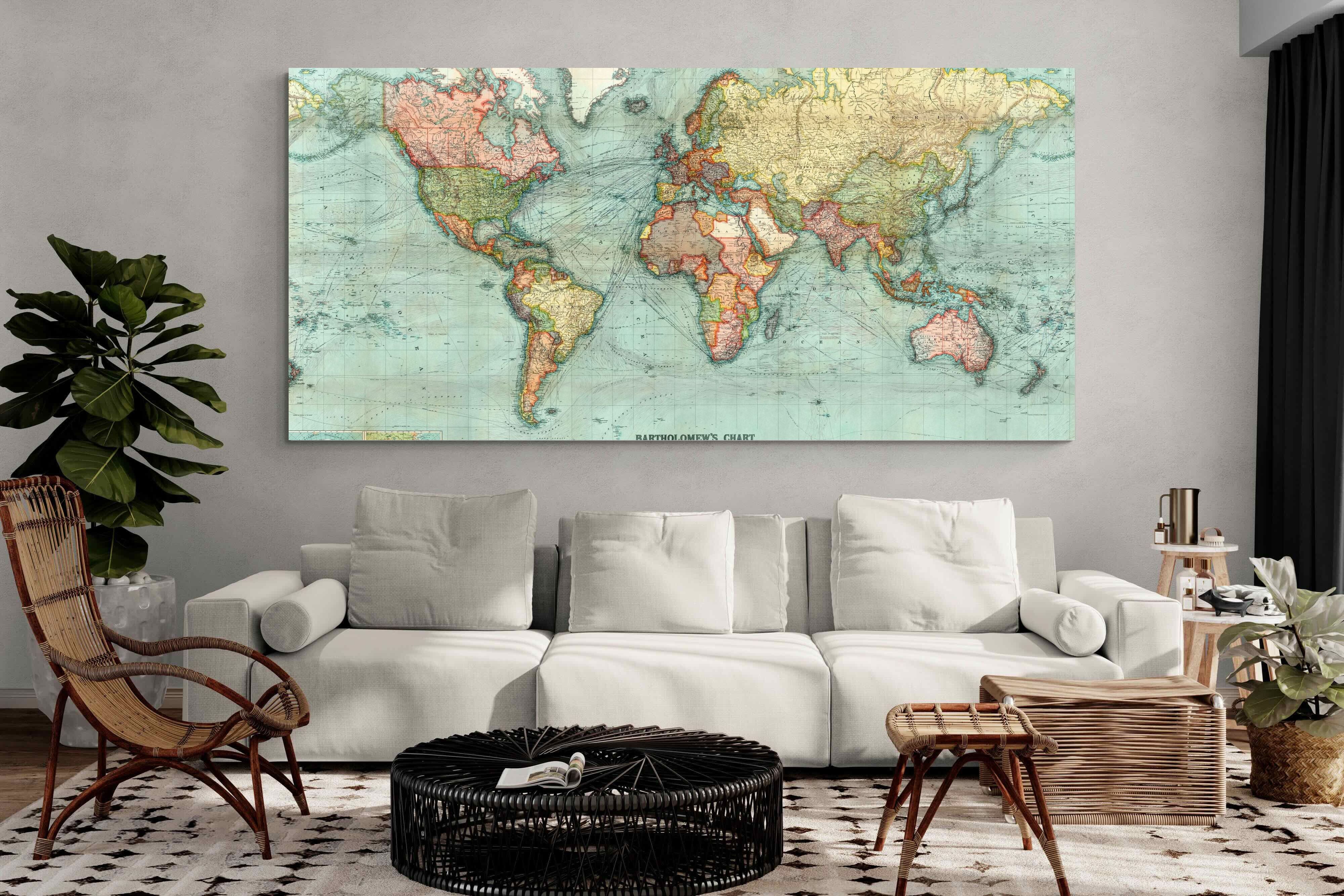 Pixalot ® Bartholomew's Chart of the World