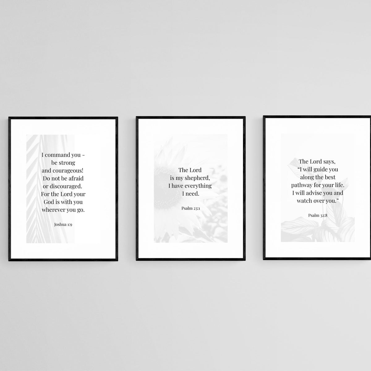 Bible Verse Set Wall Art | Canvas & Framed Prints – Pixalot