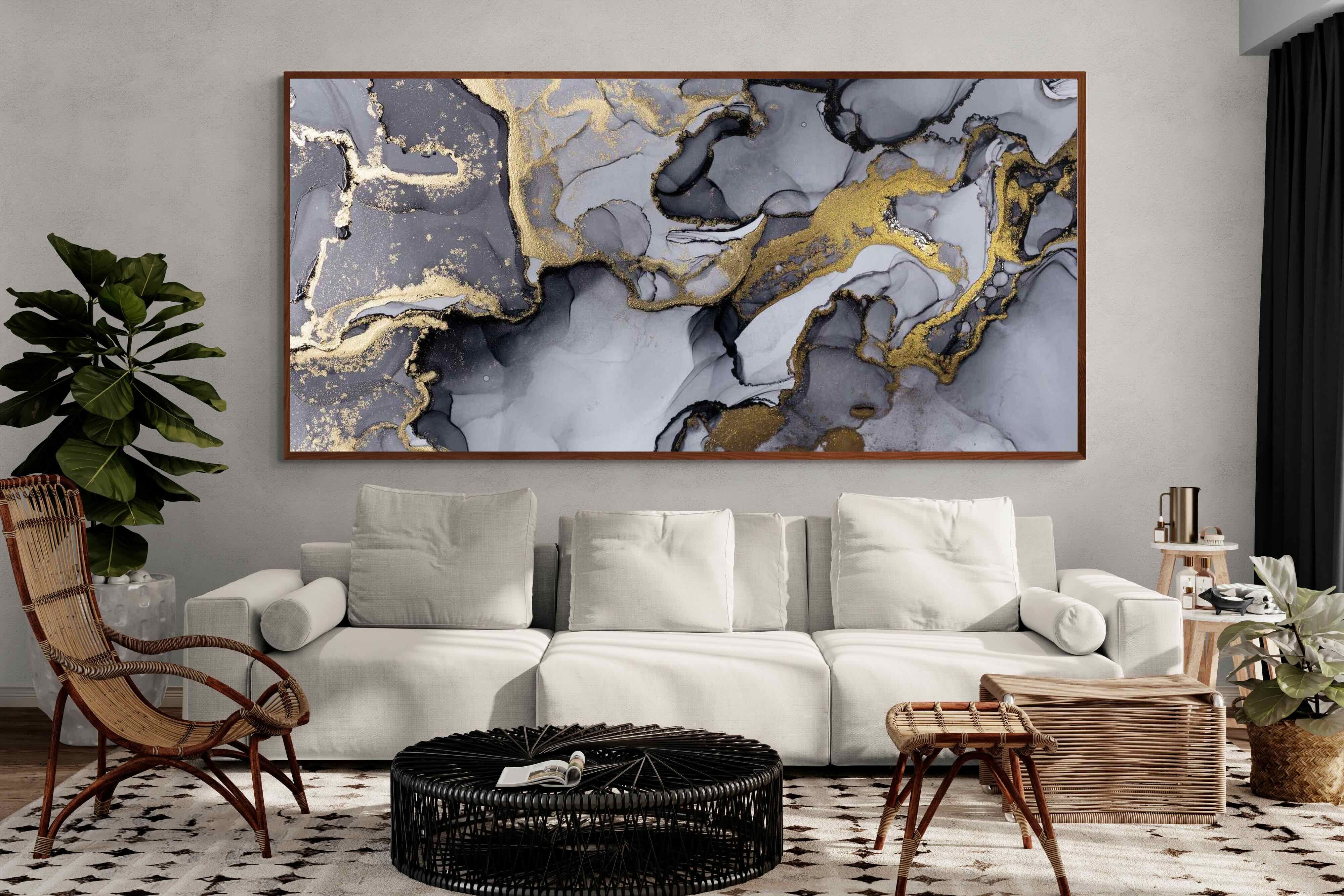 Pixalot ® Black Grey Gold Marble
