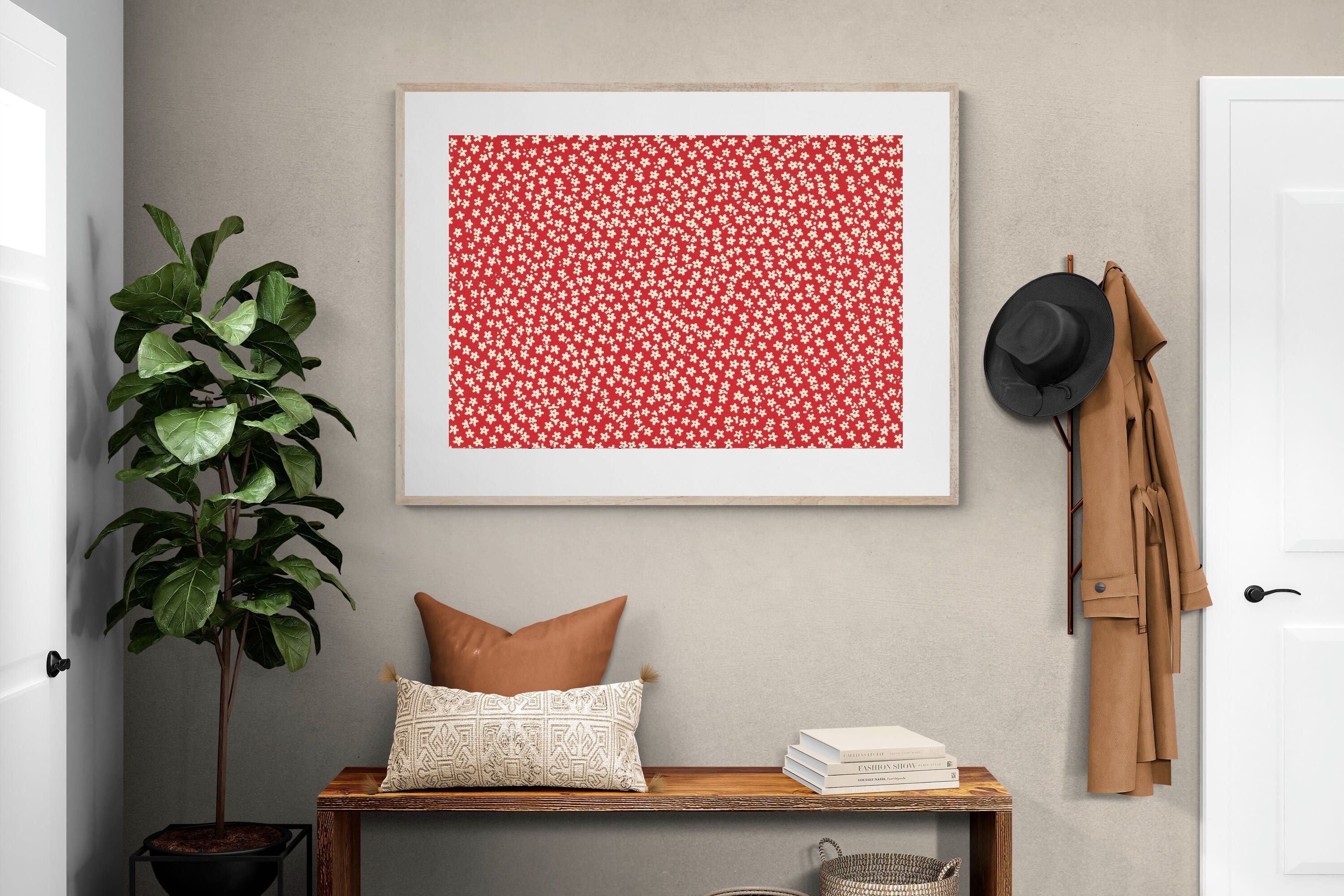 Pixalot Blad Met Strooipatroon Van Bloemen