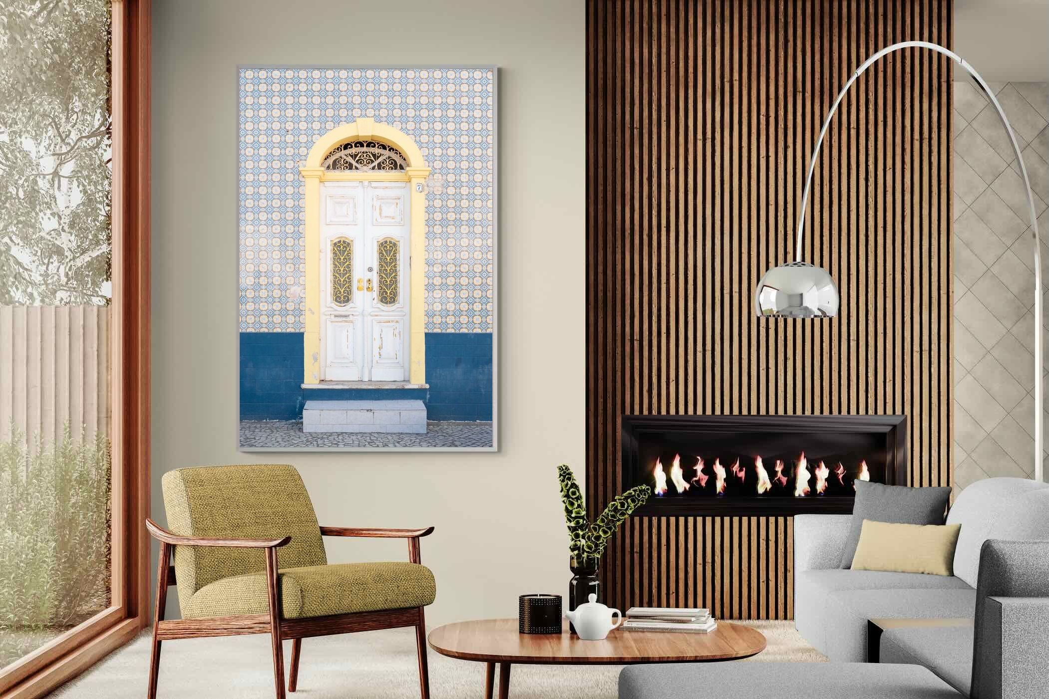 Pixalot Blue and Yellow Facade