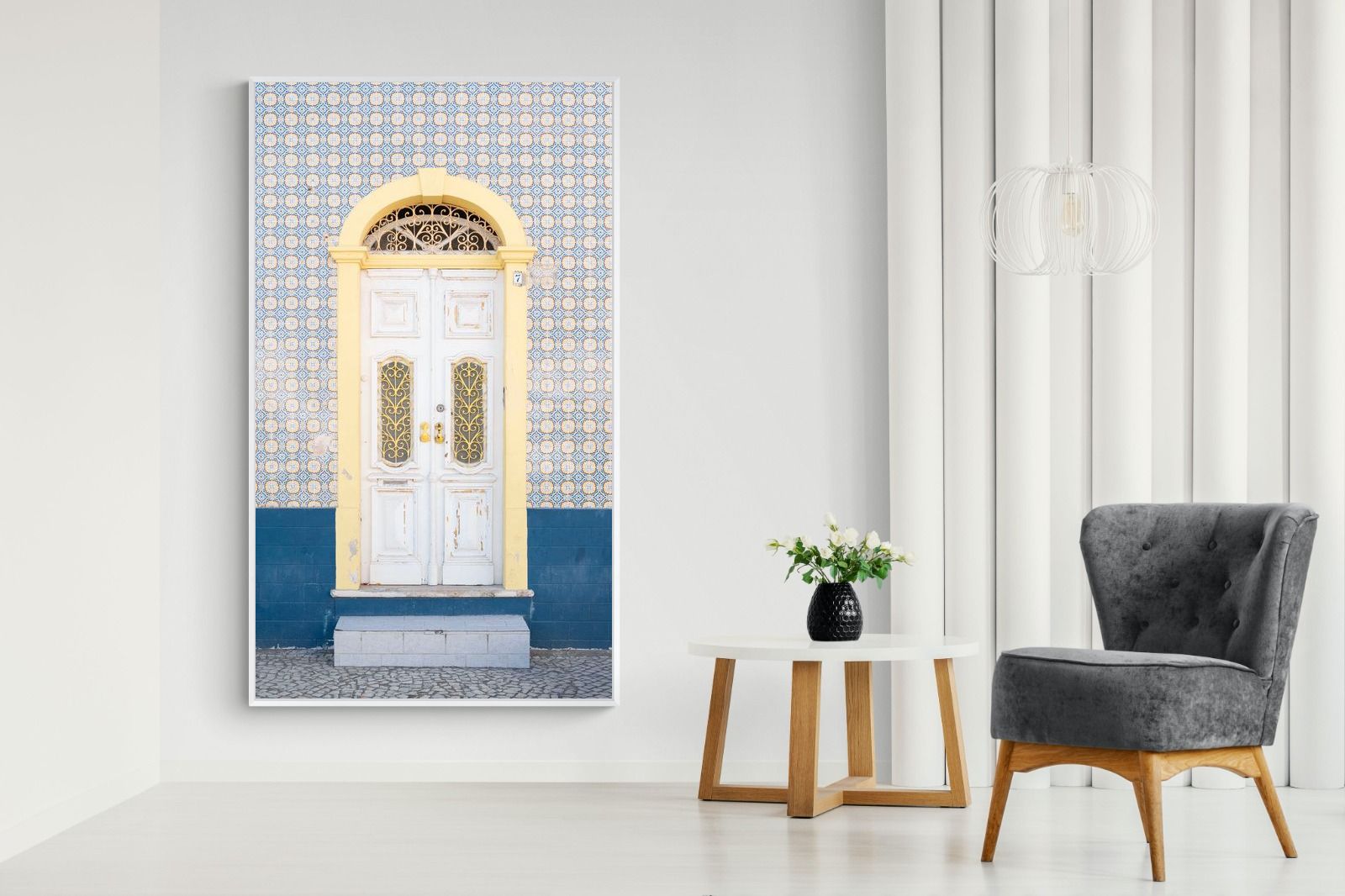 Pixalot Blue and Yellow Facade