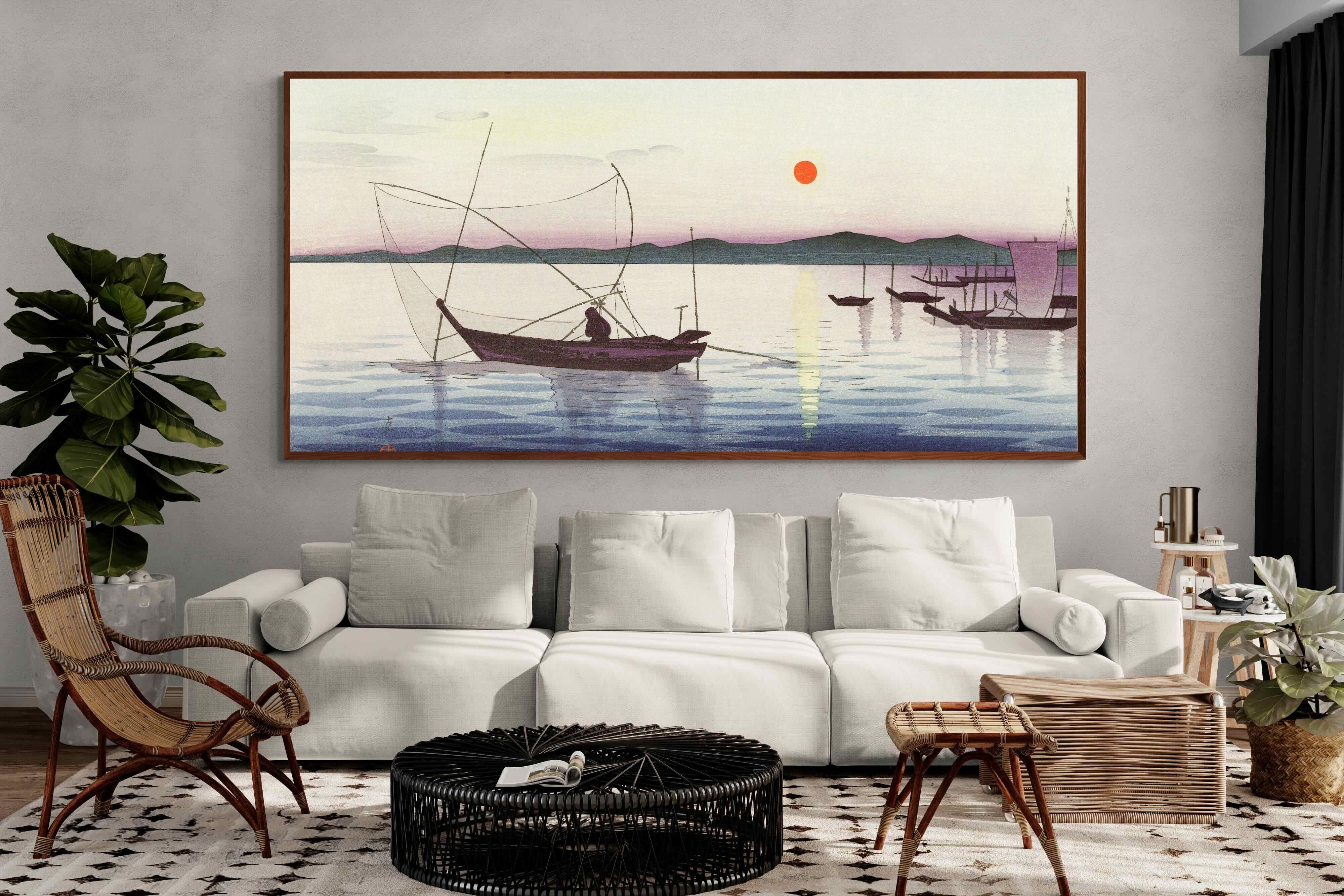 Pixalot Boats & Setting Sun
