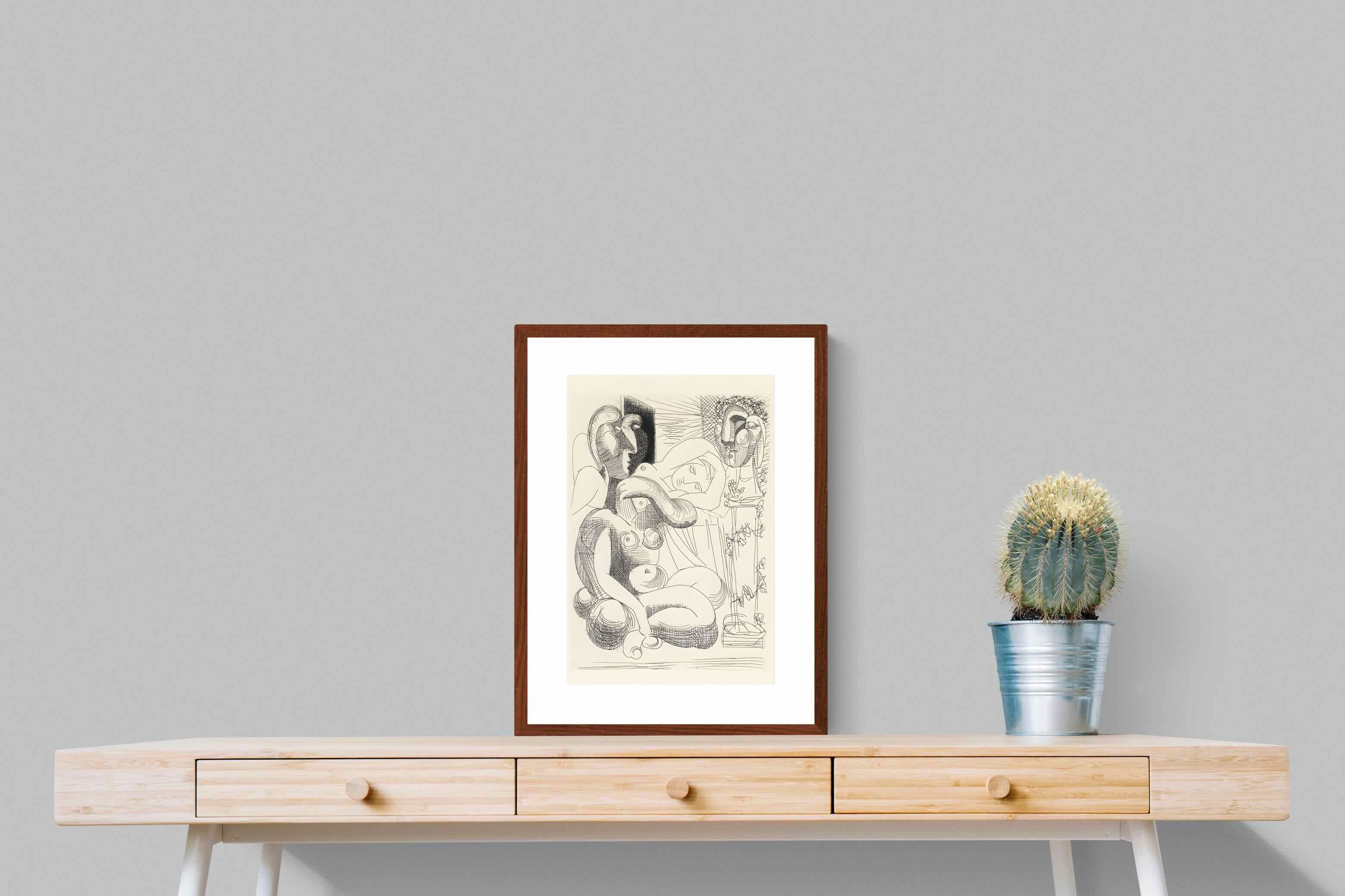 Pixalot Bull, Horse, and Reclining Woman II