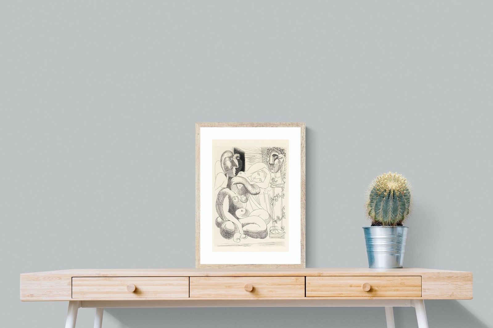 Pixalot Bull, Horse, and Reclining Woman II