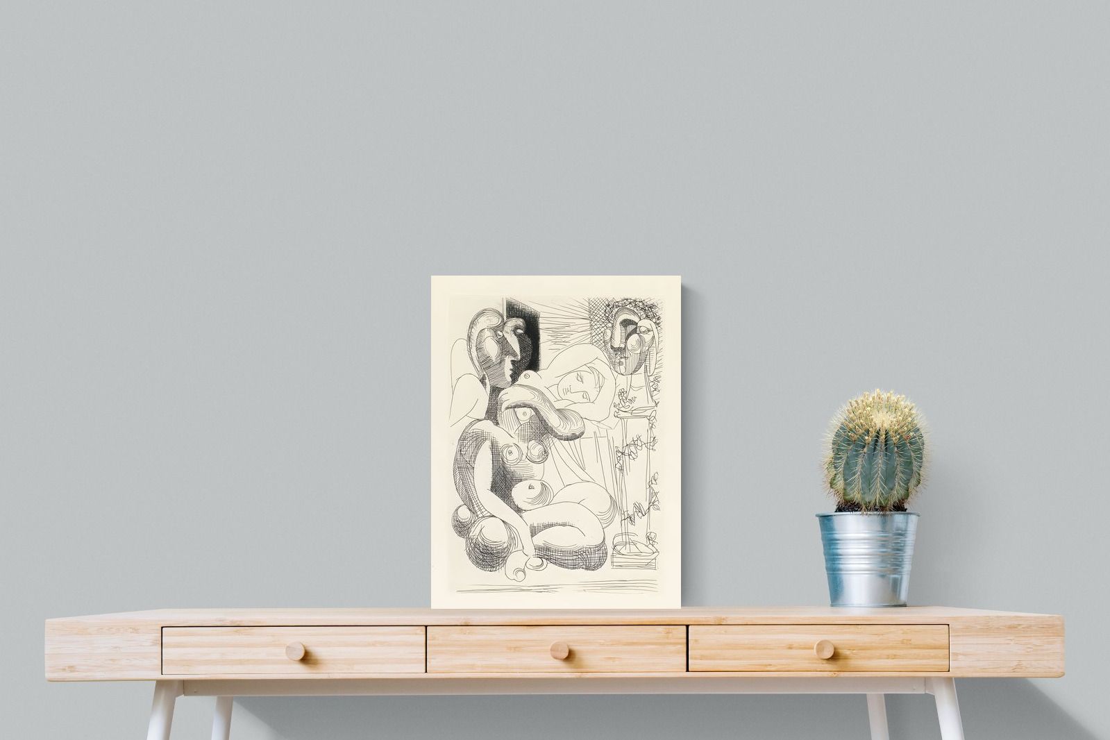 Pixalot Bull, Horse, and Reclining Woman II