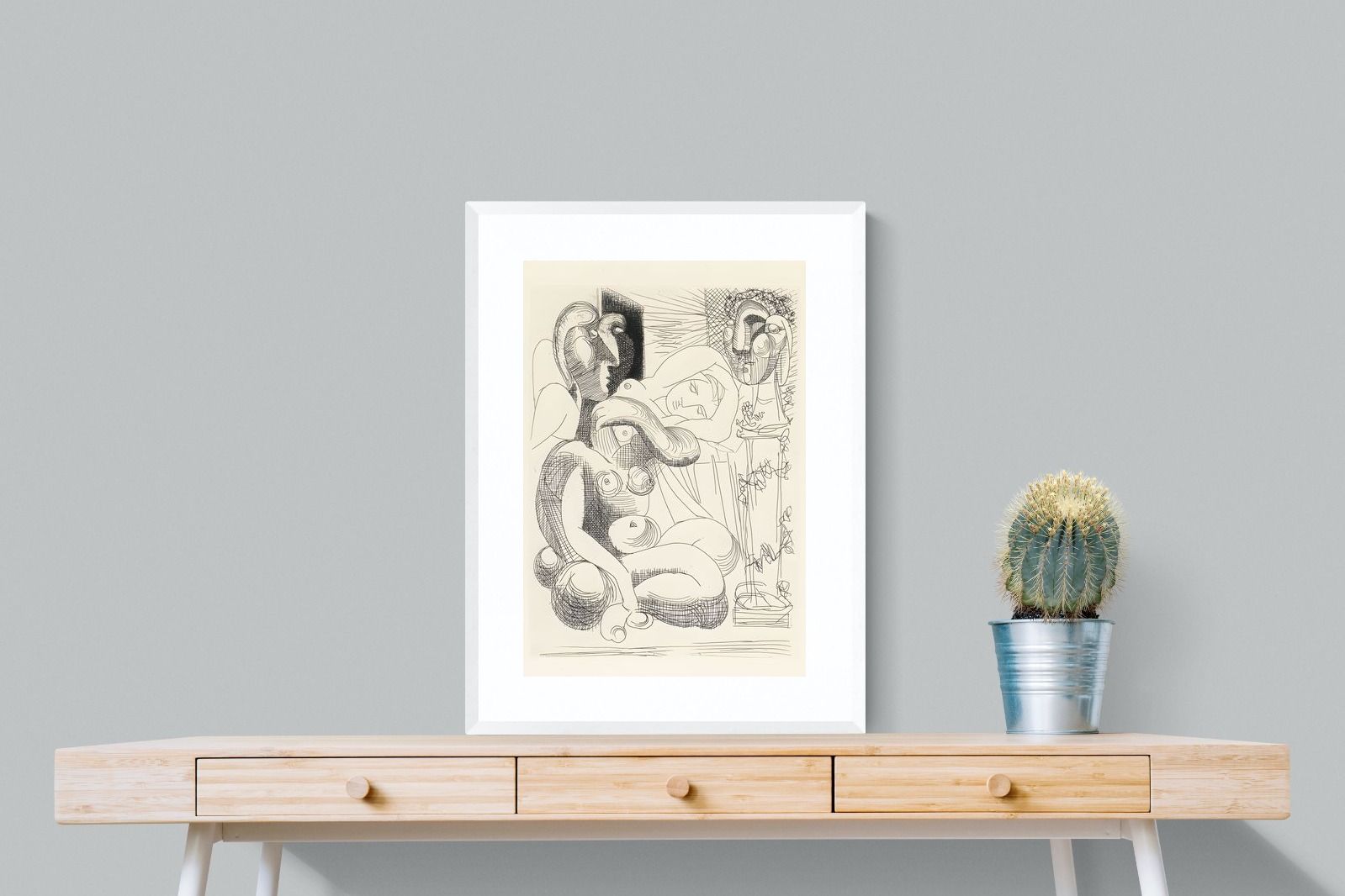Pixalot Bull, Horse, and Reclining Woman II