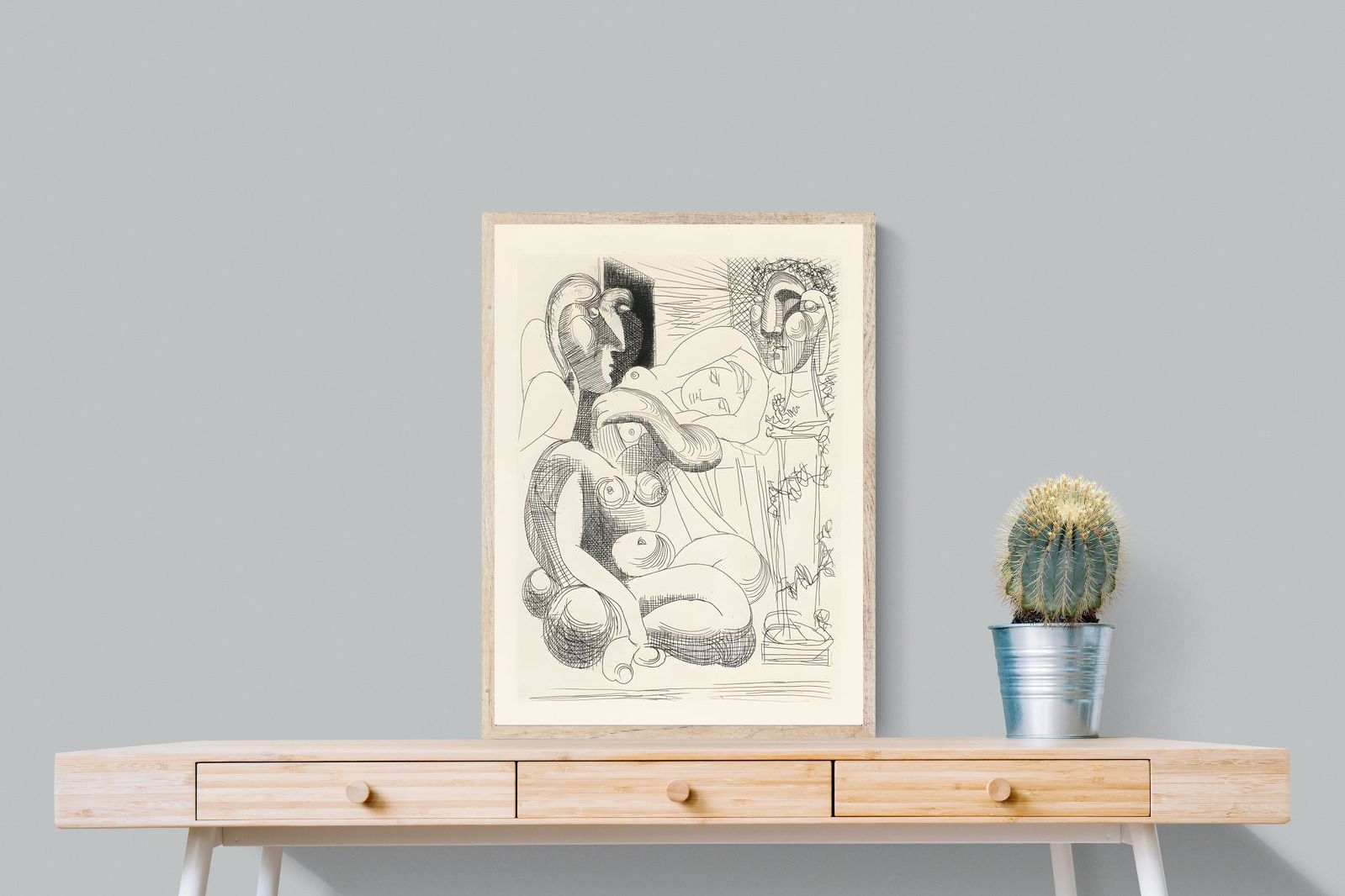 Pixalot Bull, Horse, and Reclining Woman II