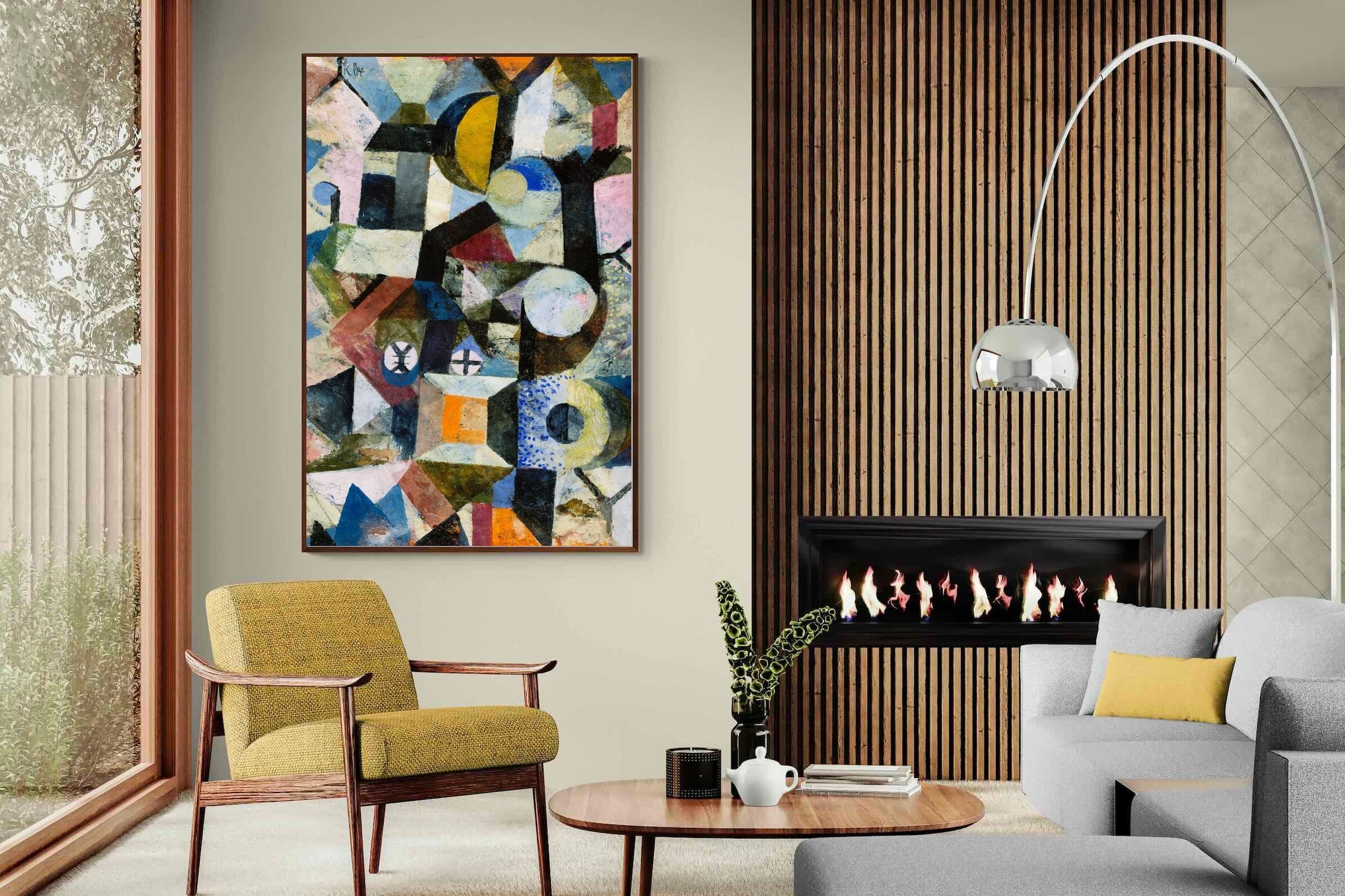 Pixalot Composition with the Yellow Half-Moon and the Y