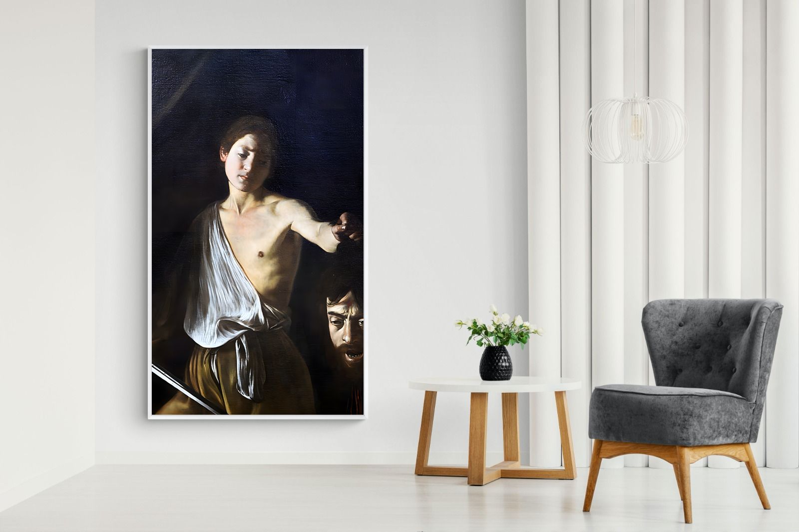 Pixalot David with the Head of Goliath