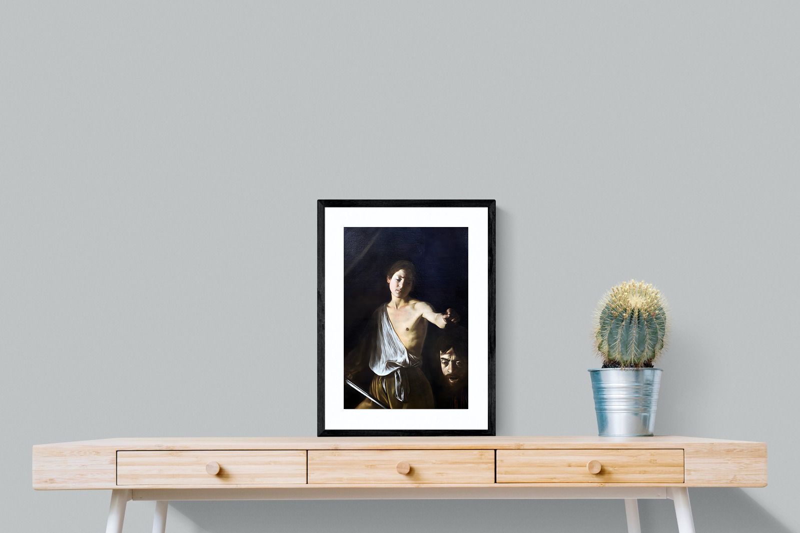 Pixalot David with the Head of Goliath