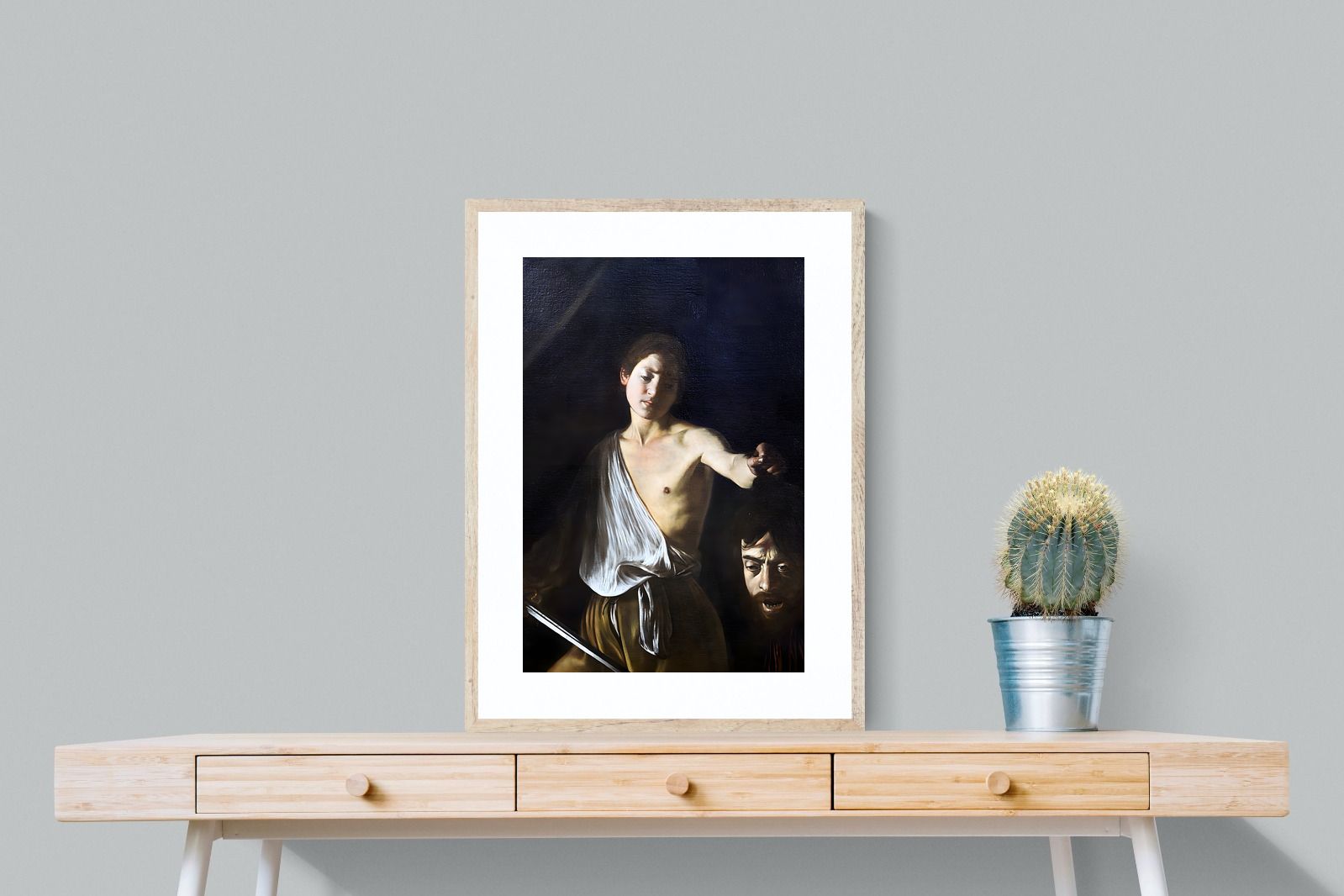 Pixalot David with the Head of Goliath