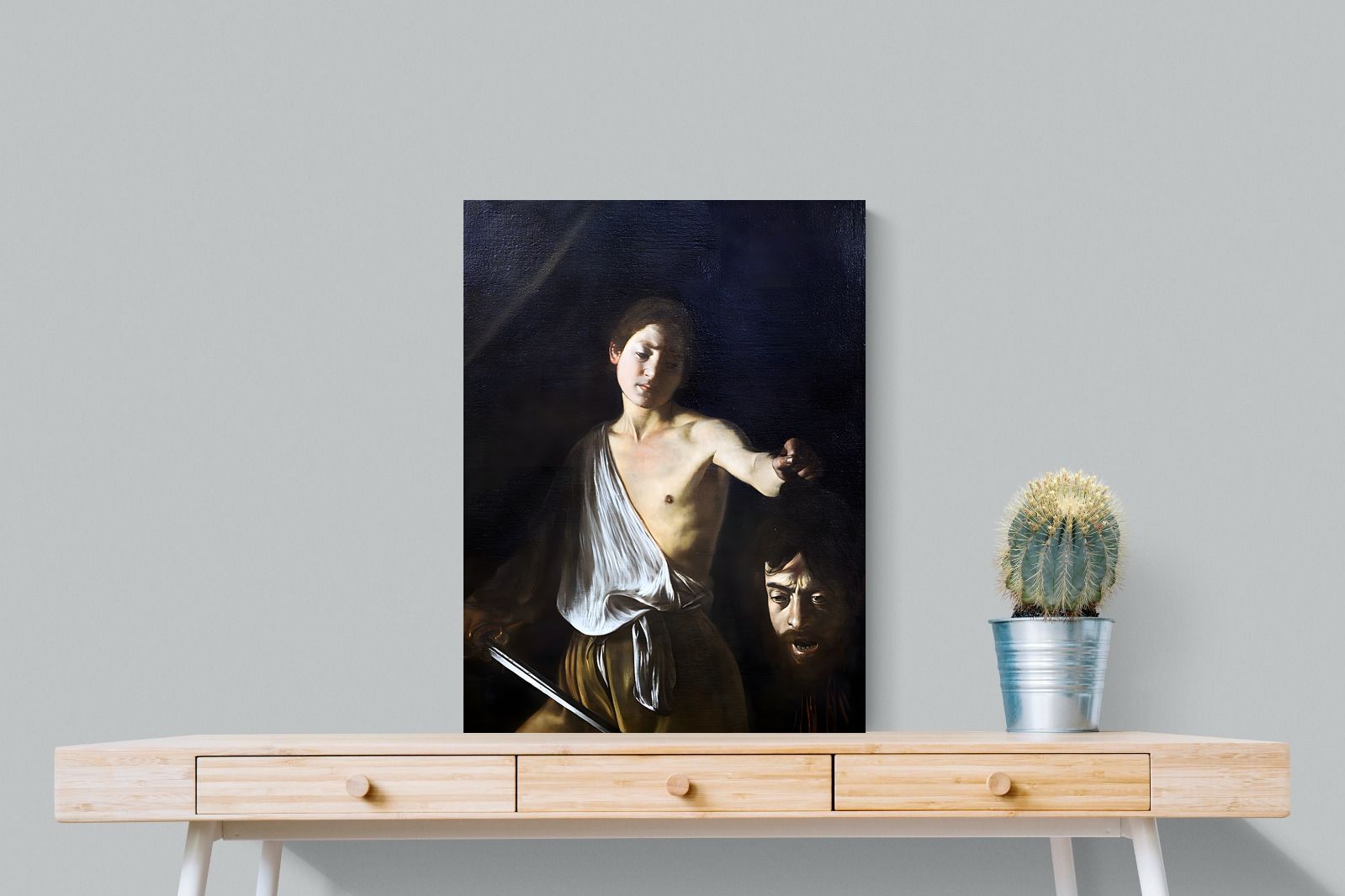 Pixalot David with the Head of Goliath