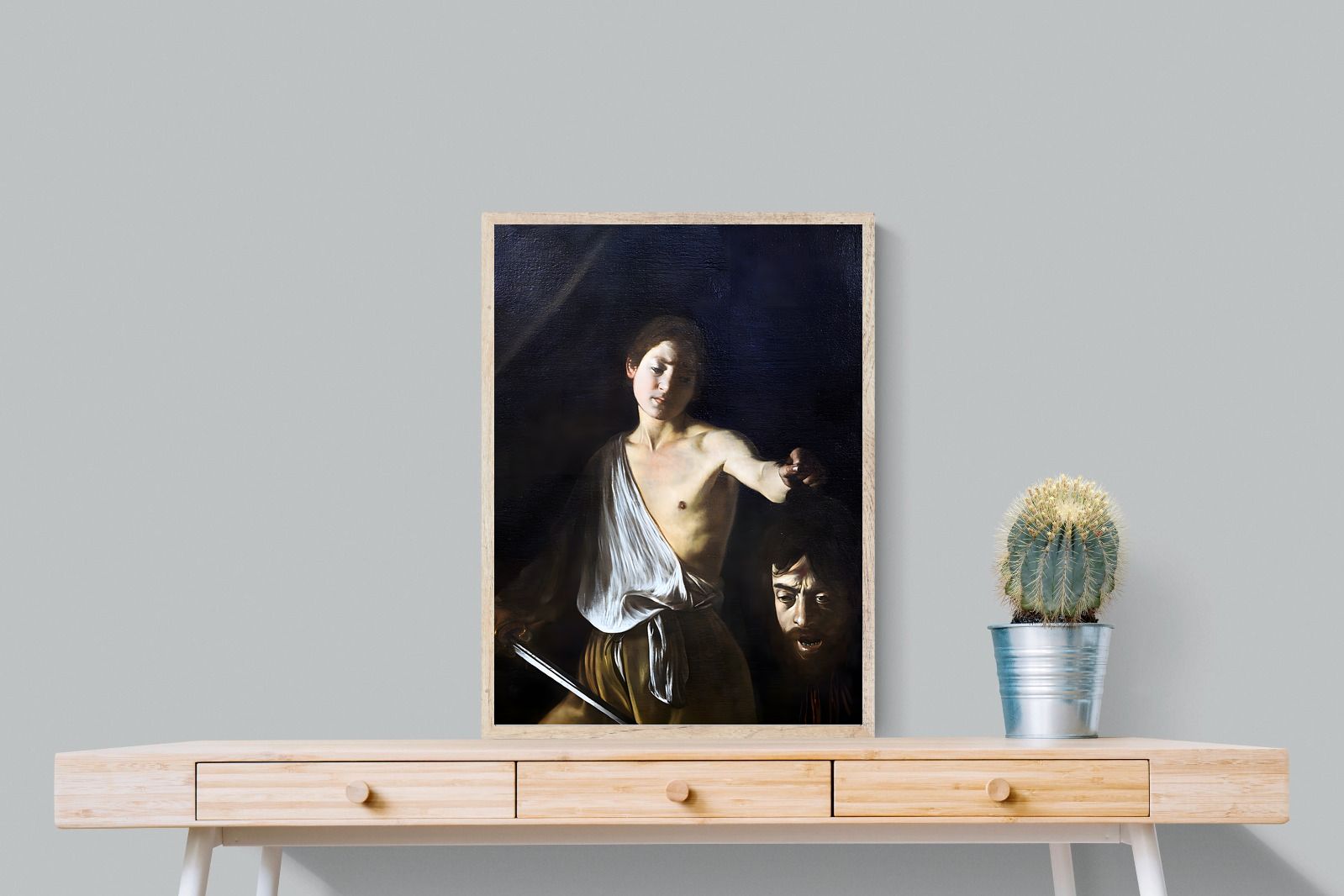 Pixalot David with the Head of Goliath