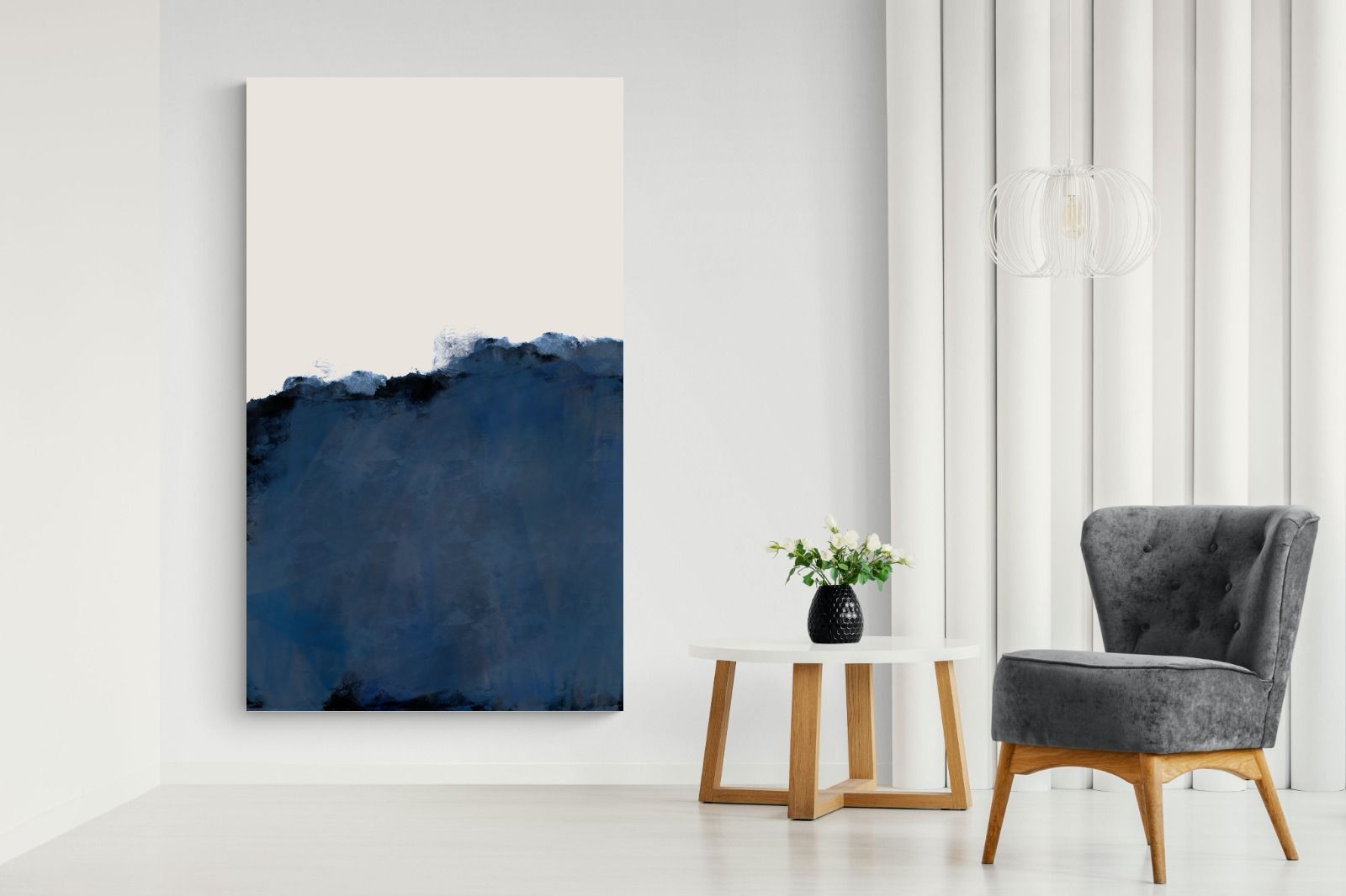 Pixalot Deep Blue Abstract