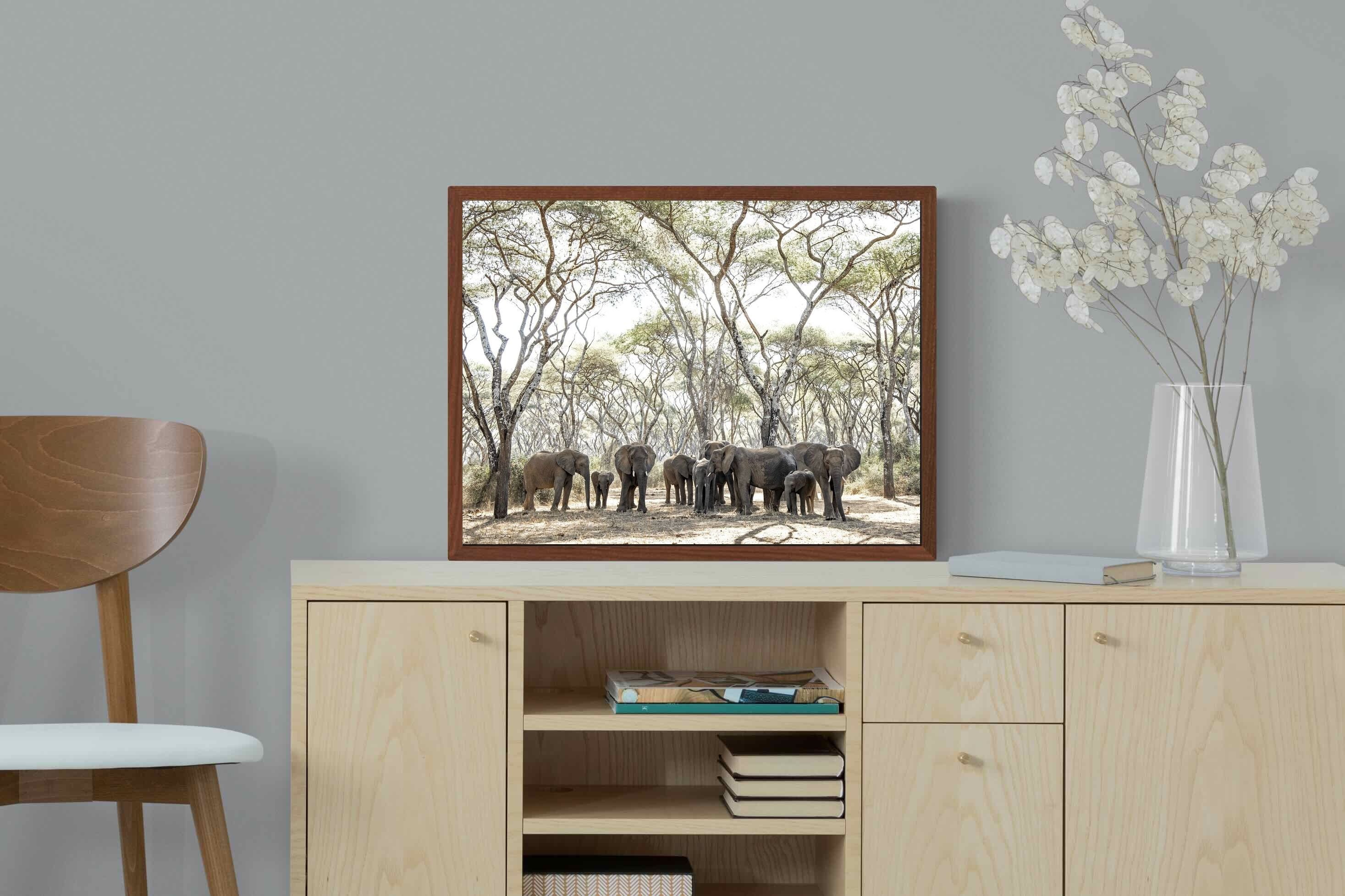 Pixalot Elephants Under Umbrellas