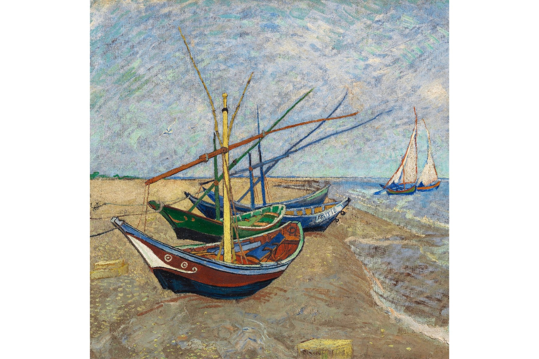 Fishing Boats on the Beach at Saintes-Maries