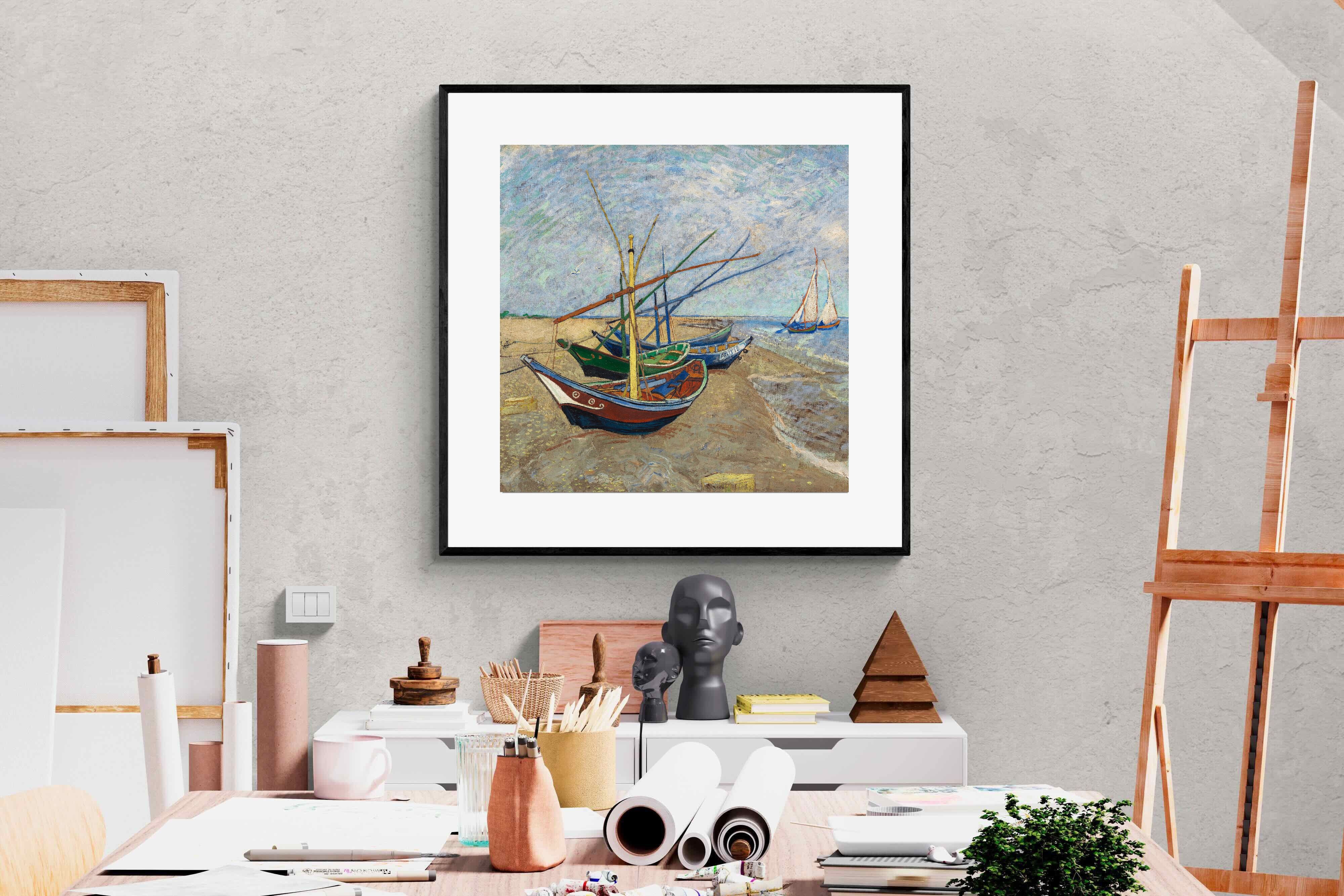 Pixalot Fishing Boats on the Beach at Saintes-Maries