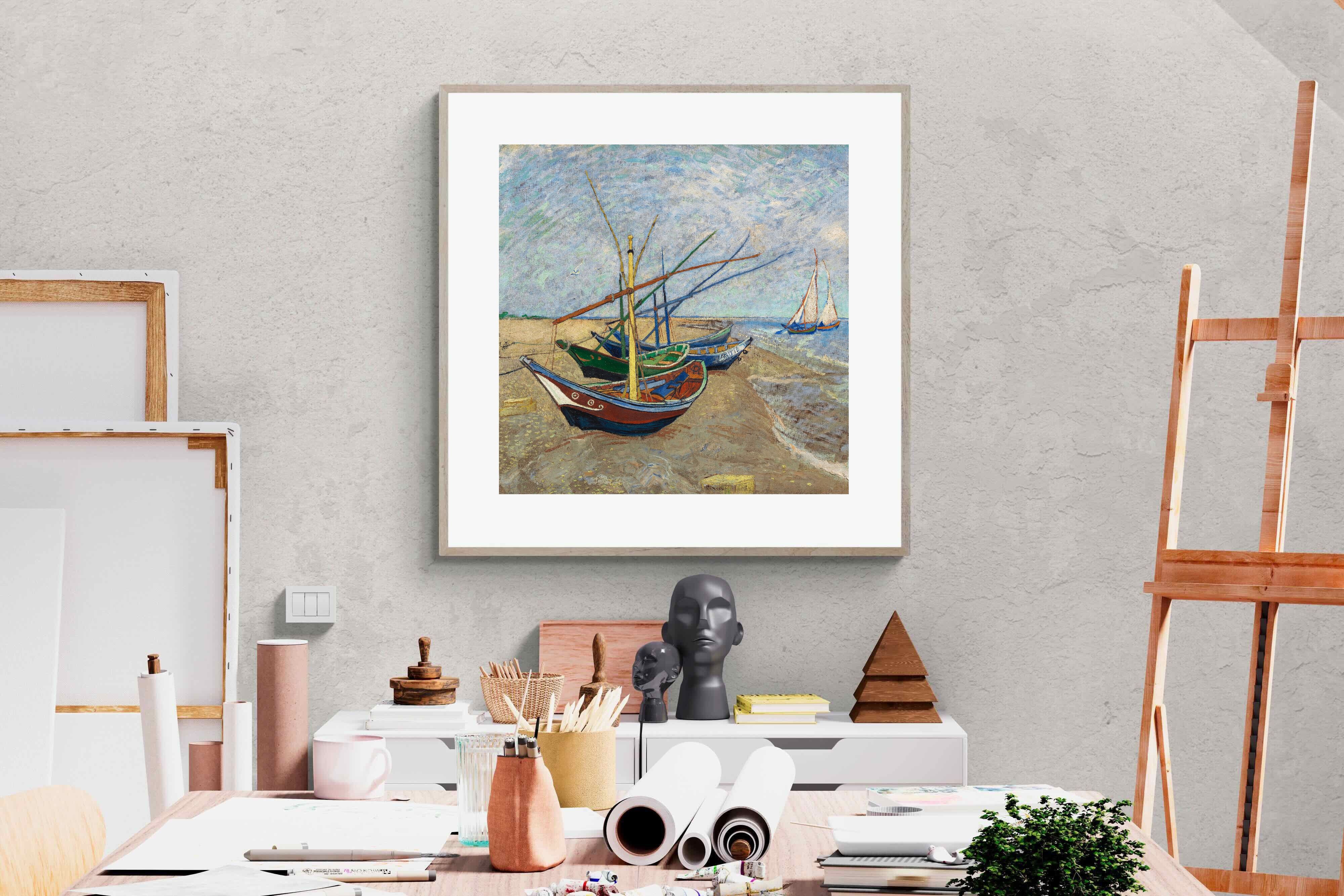 Pixalot Fishing Boats on the Beach at Saintes-Maries