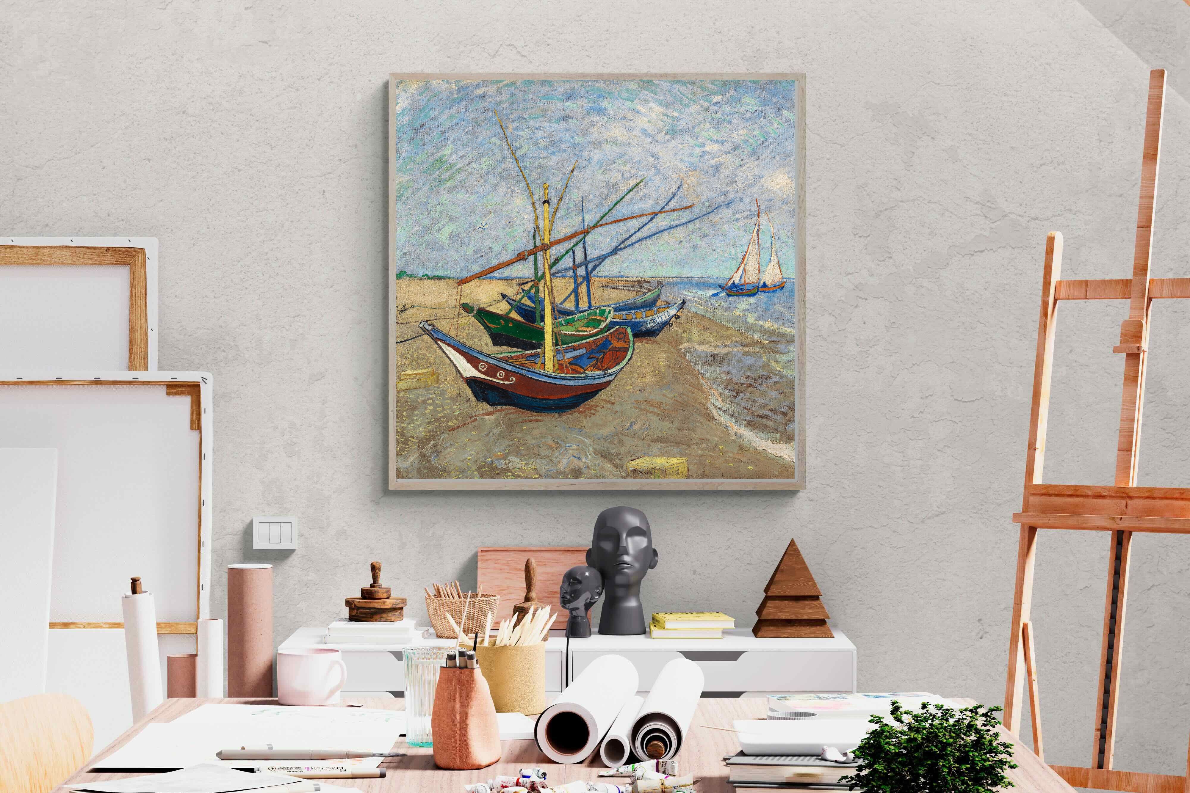 Pixalot Fishing Boats on the Beach at Saintes-Maries