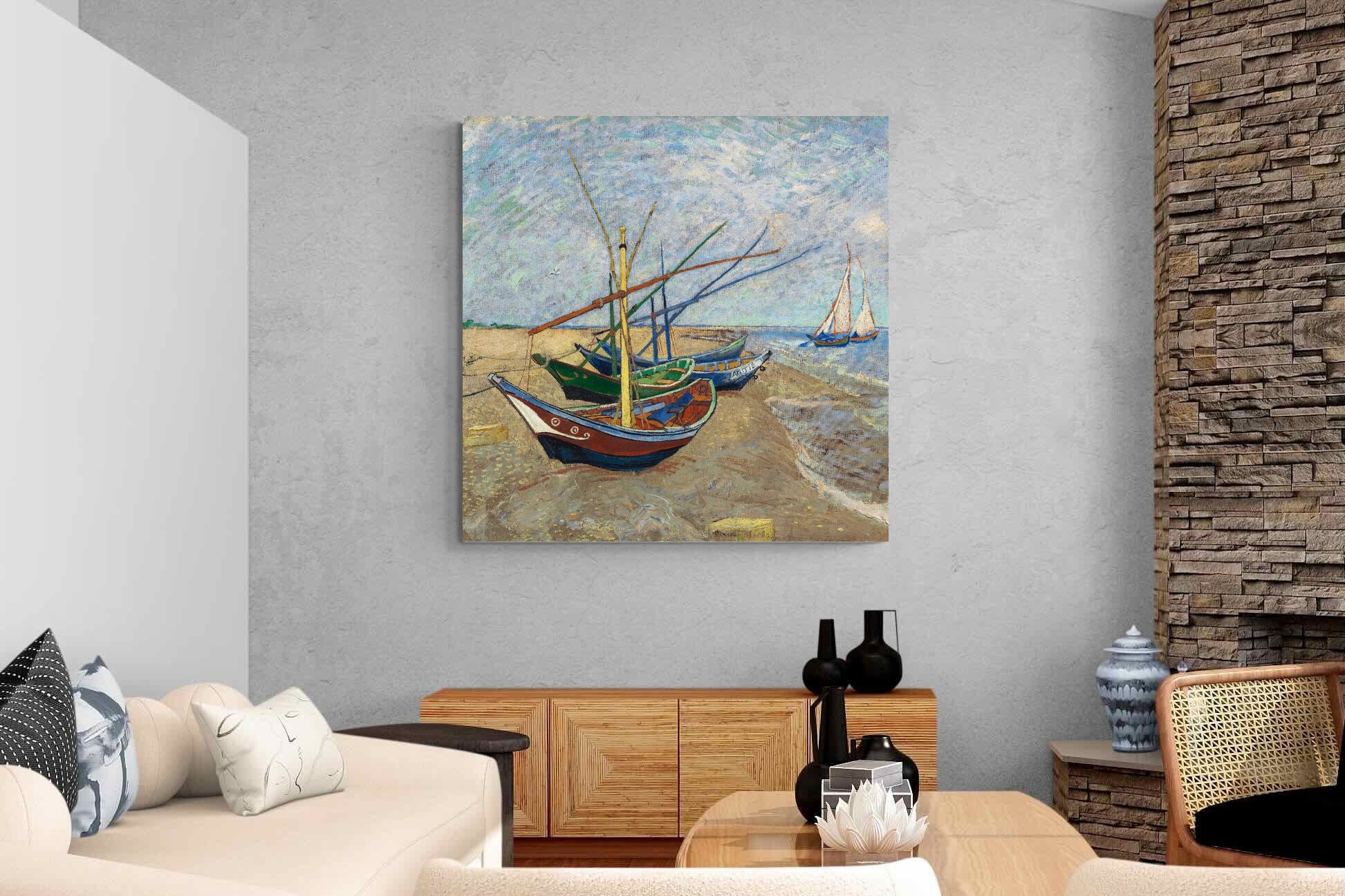 Pixalot Fishing Boats on the Beach at Saintes-Maries