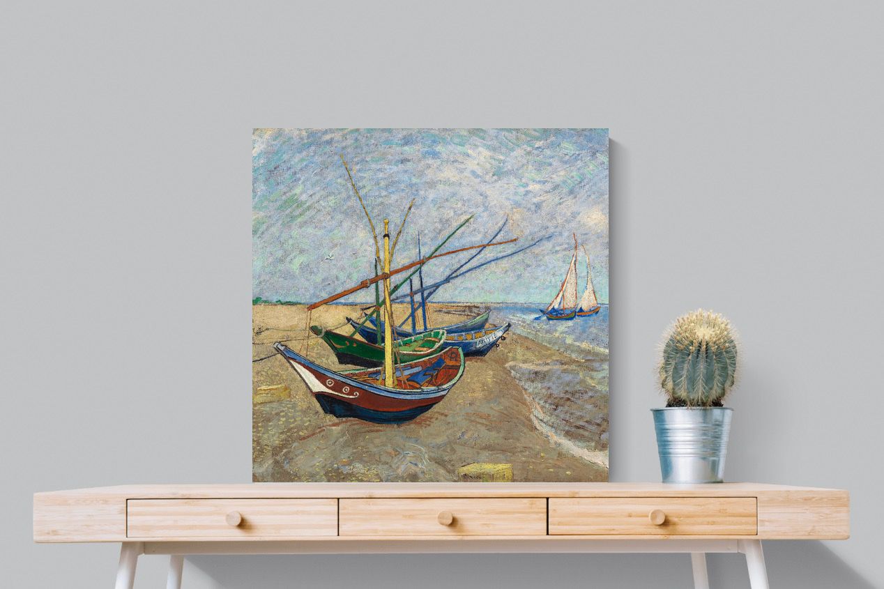 Pixalot Fishing Boats on the Beach at Saintes-Maries