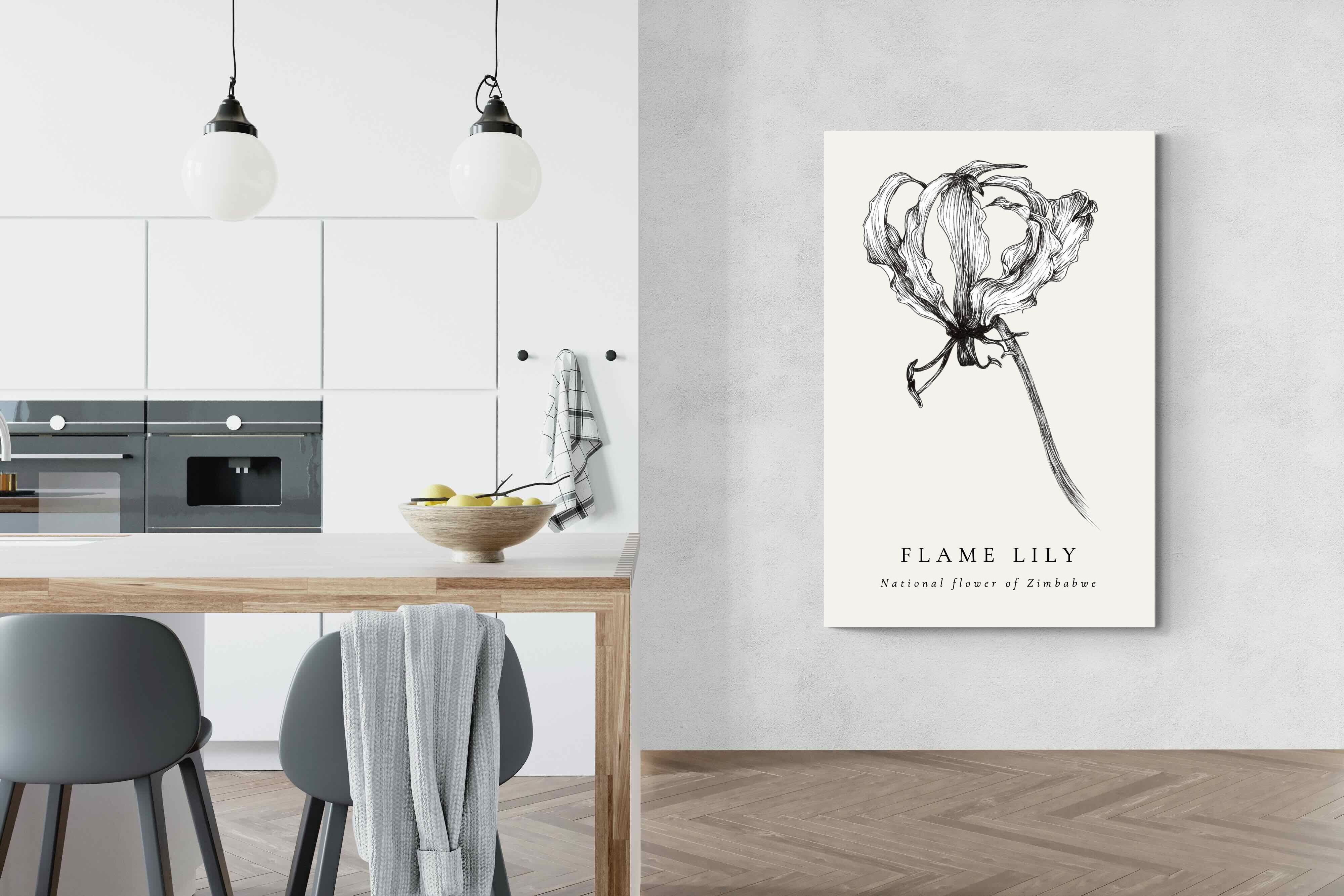 Pixalot ® Flame Lily Illustration