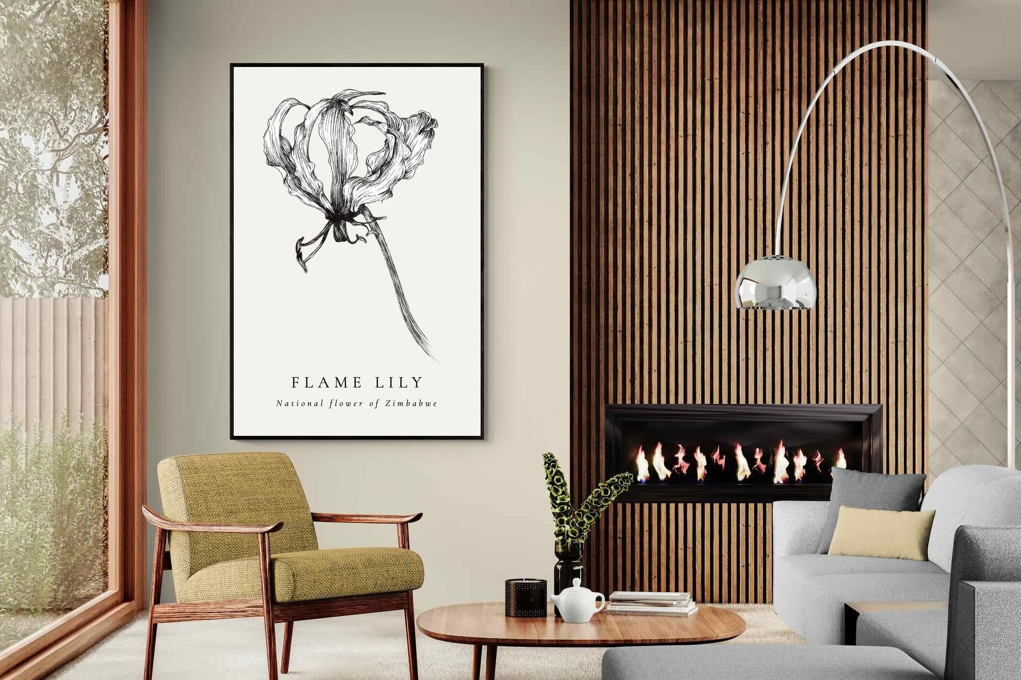 Pixalot ® Flame Lily Illustration