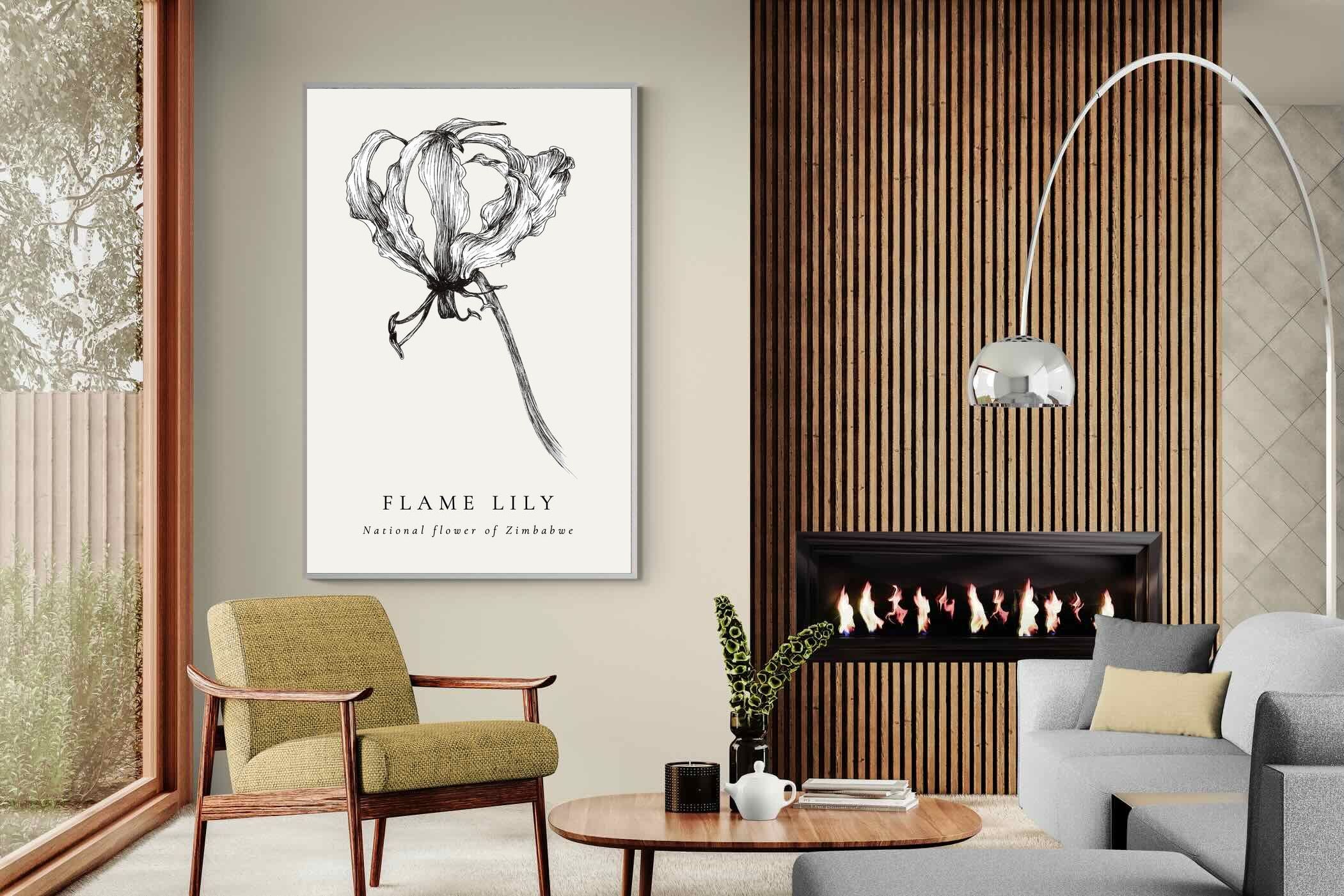 Pixalot ® Flame Lily Illustration