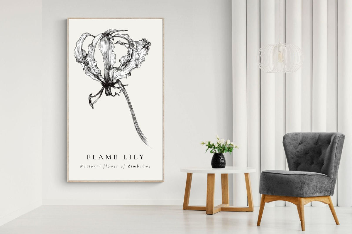 Pixalot ® Flame Lily Illustration