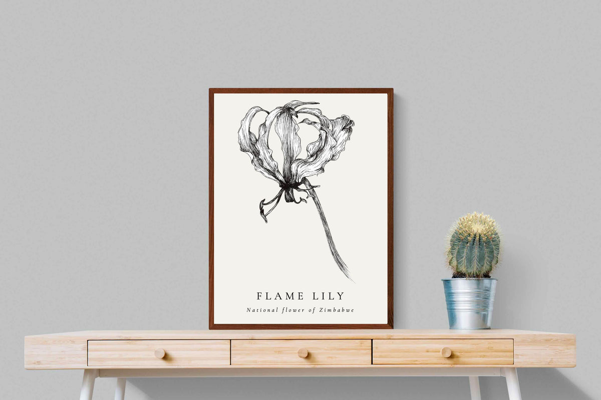 Pixalot ® Flame Lily Illustration