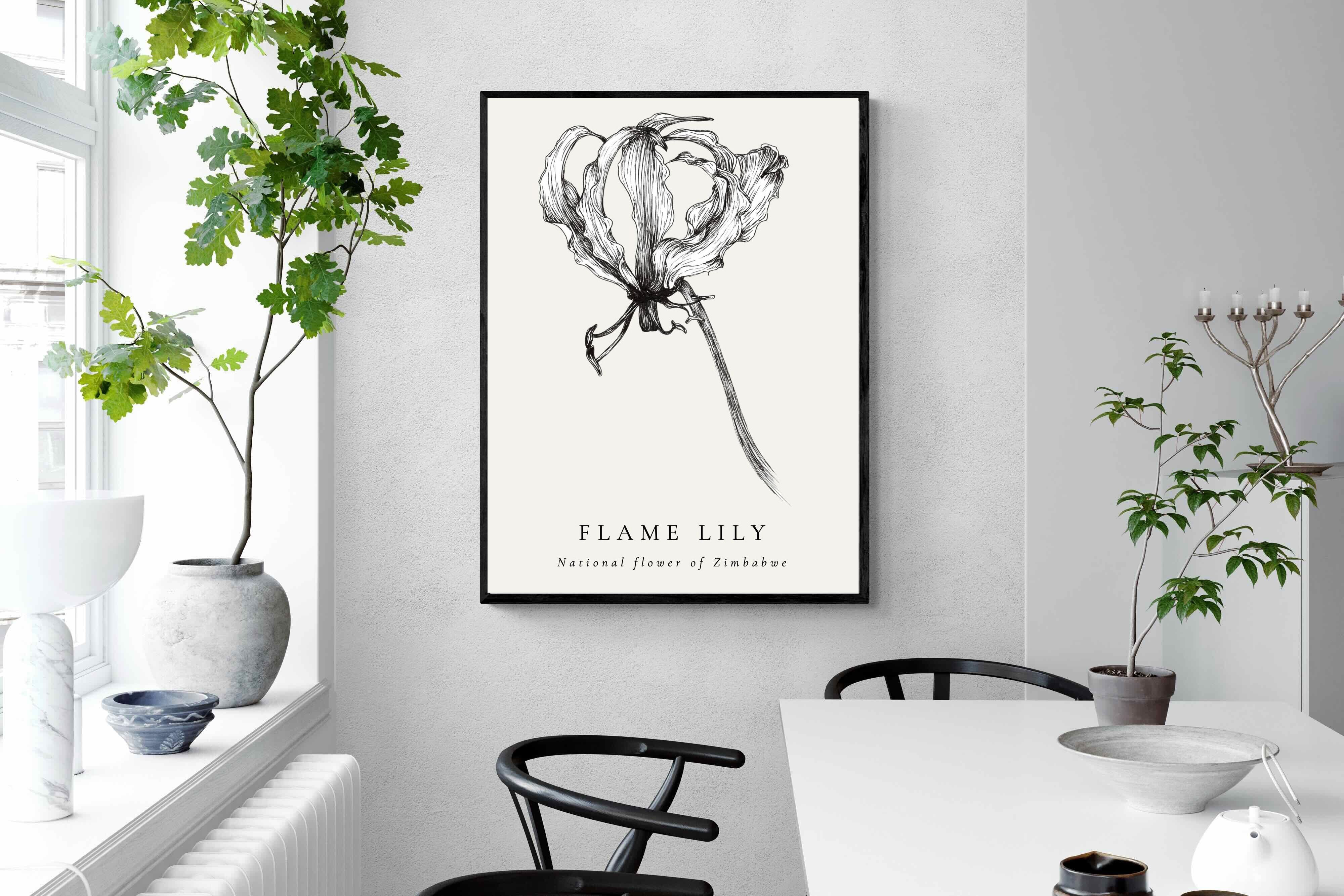 Pixalot ® Flame Lily Illustration