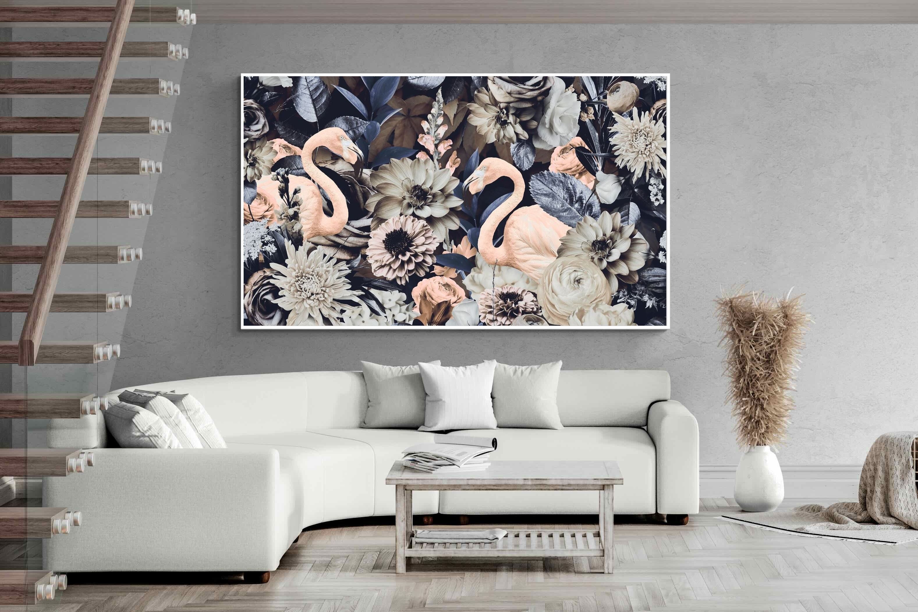 Pixalot Floral Flamingos