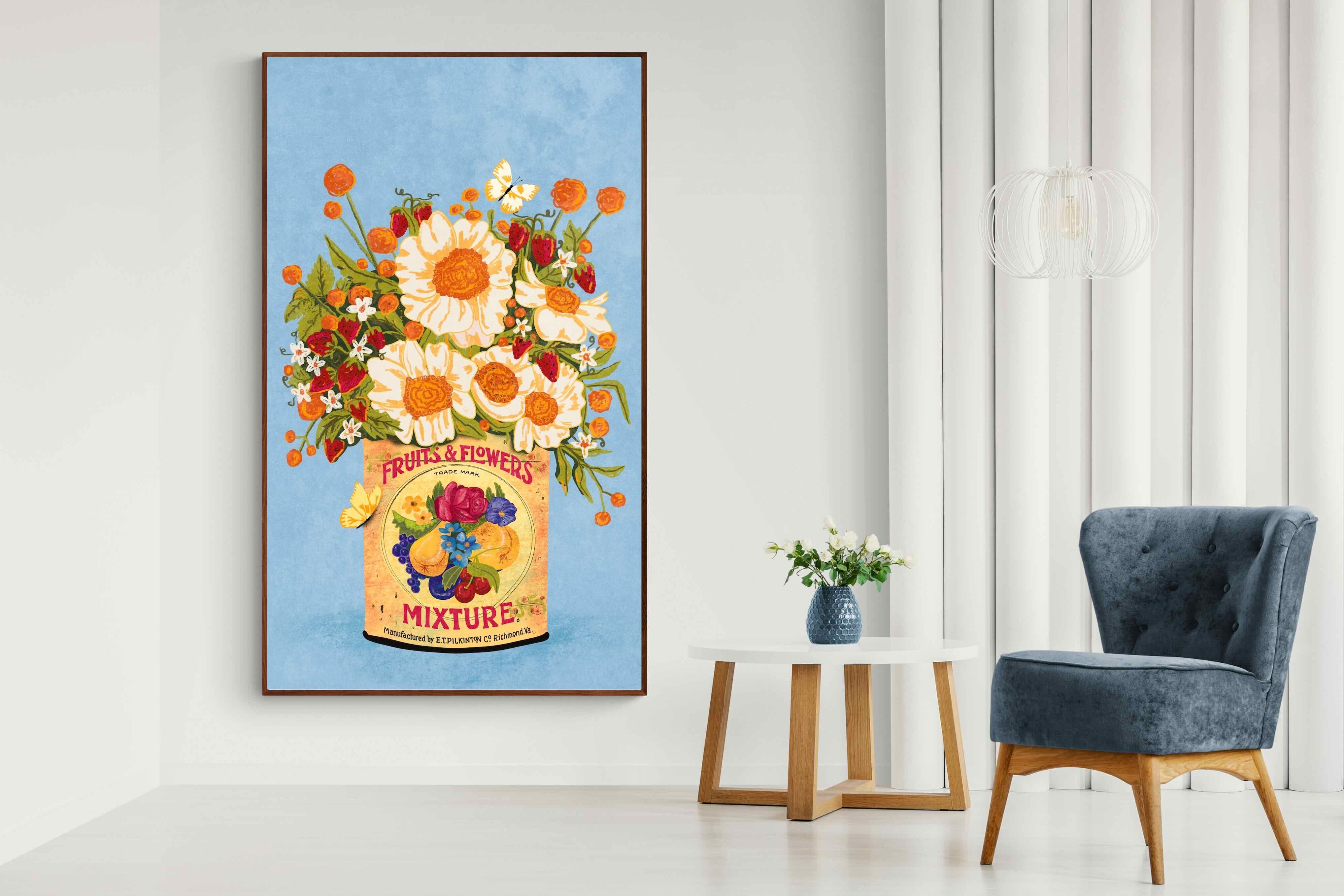 Pixalot Flowers in a Tea Can