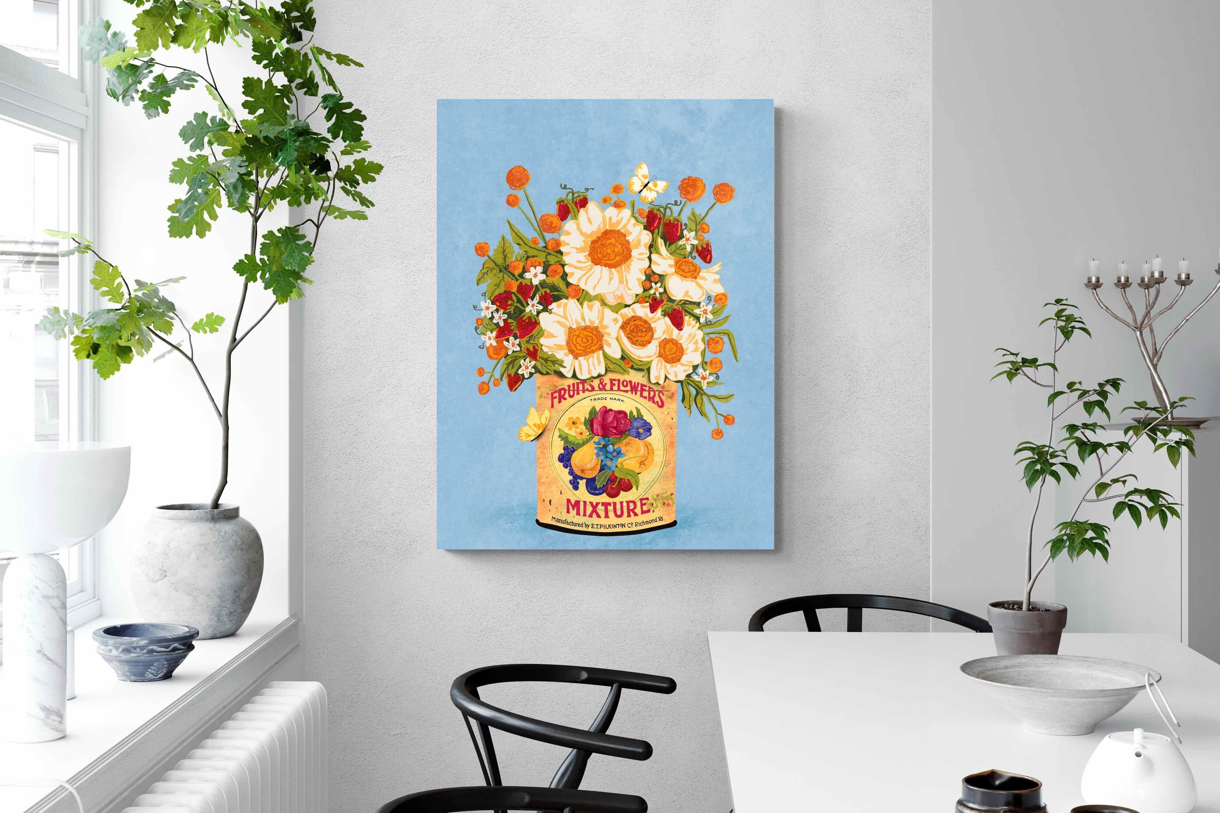 Pixalot Flowers in a Tea Can