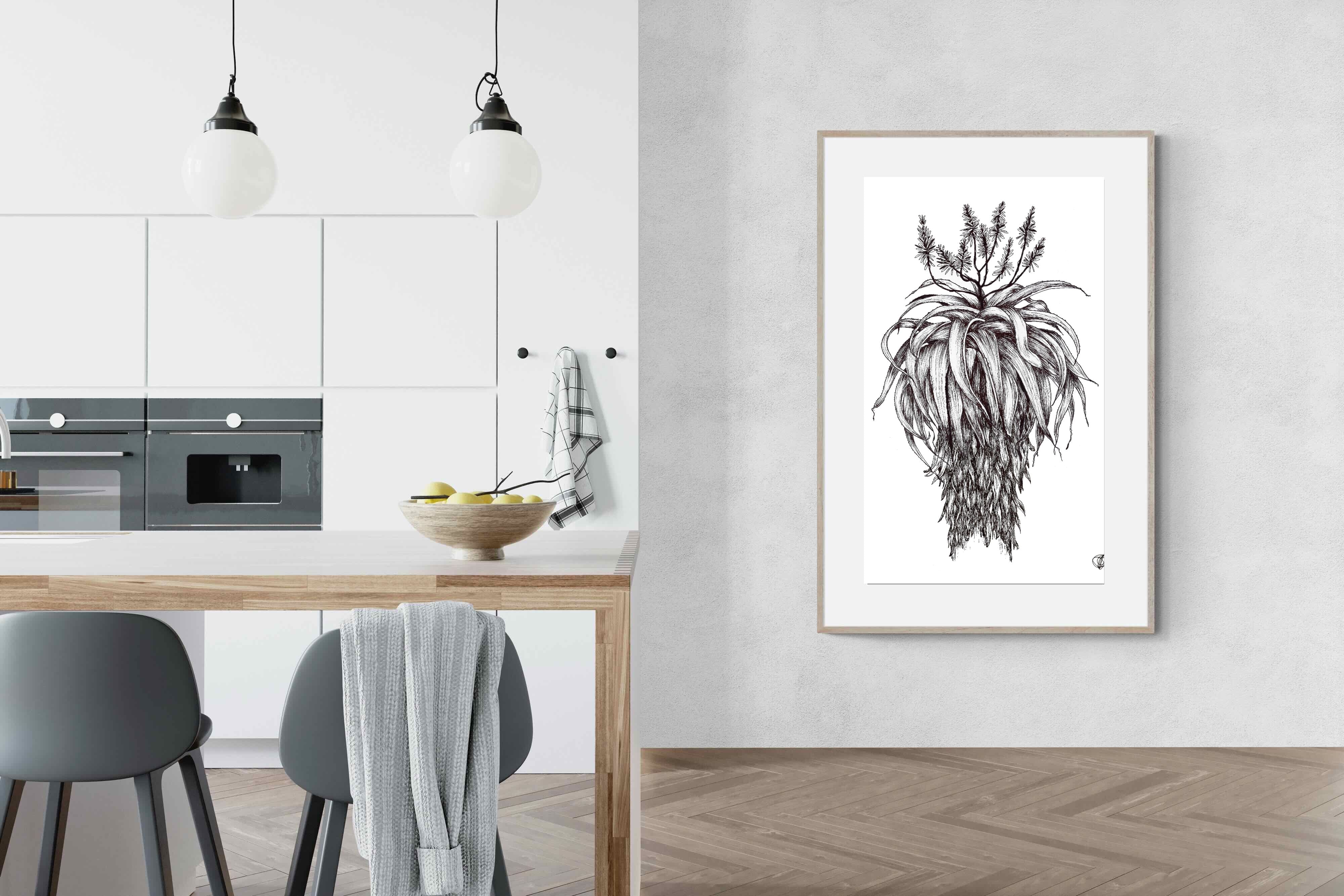 Pixalot Full Flowering Aloe Illustration