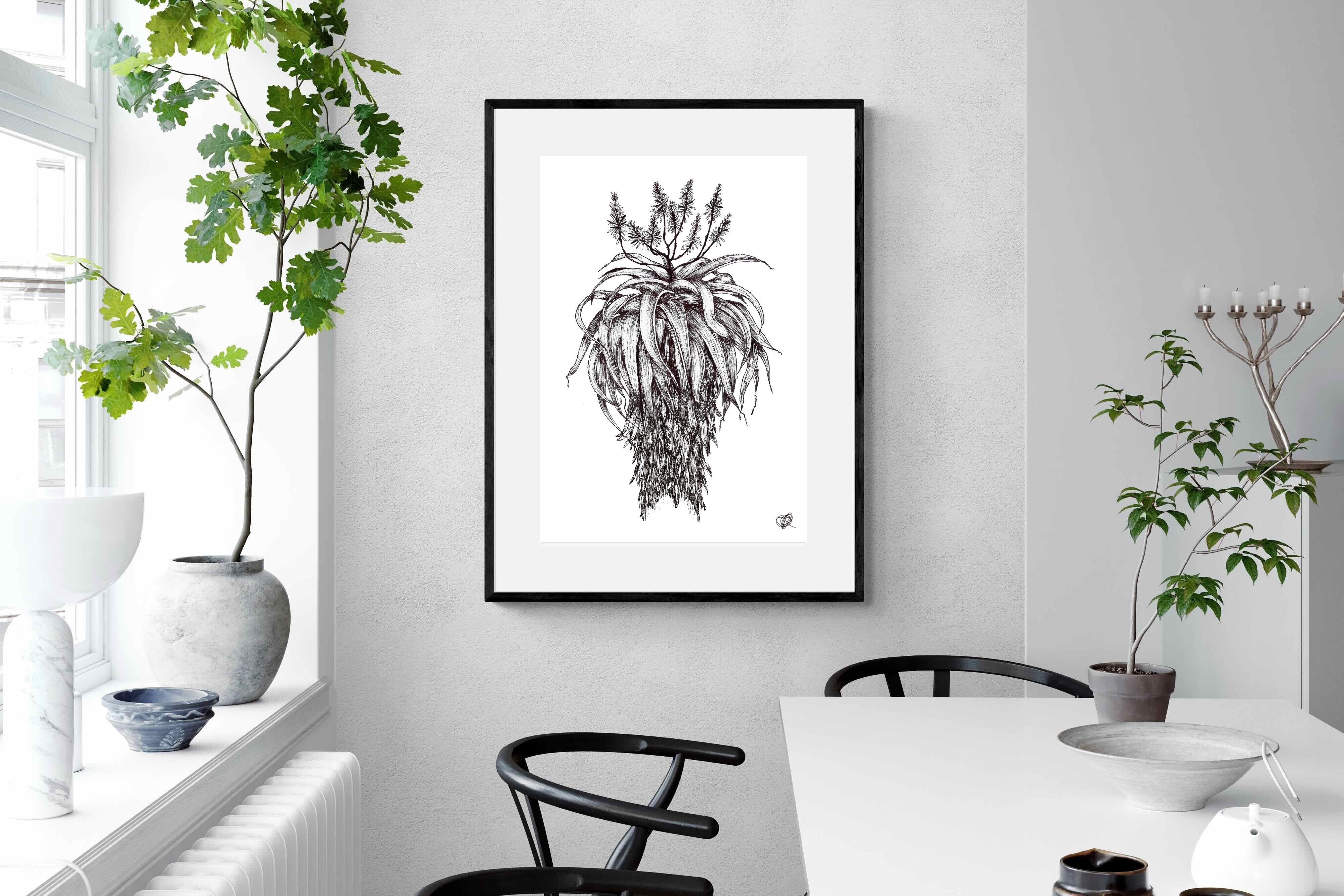 Pixalot Full Flowering Aloe Illustration