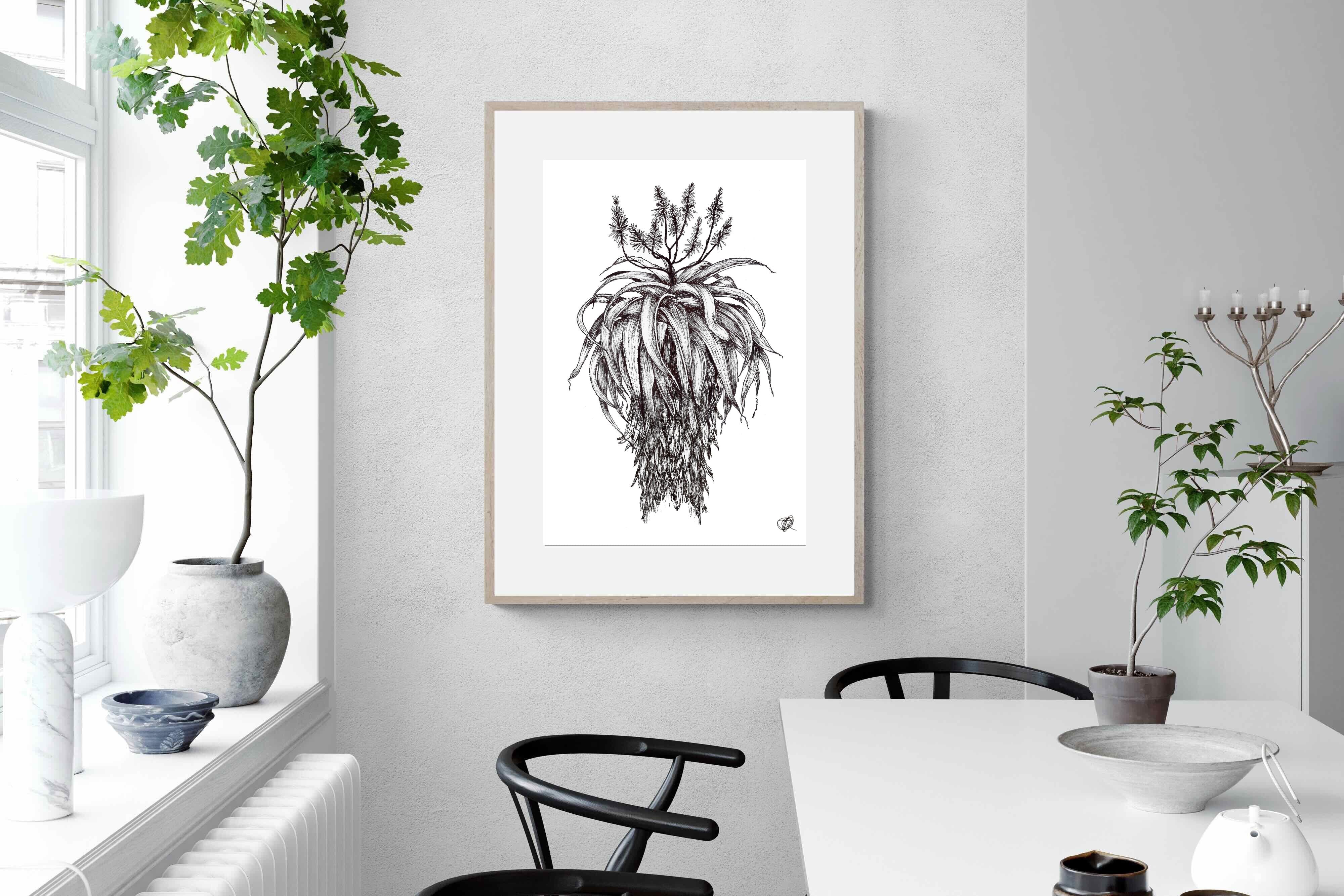 Pixalot Full Flowering Aloe Illustration