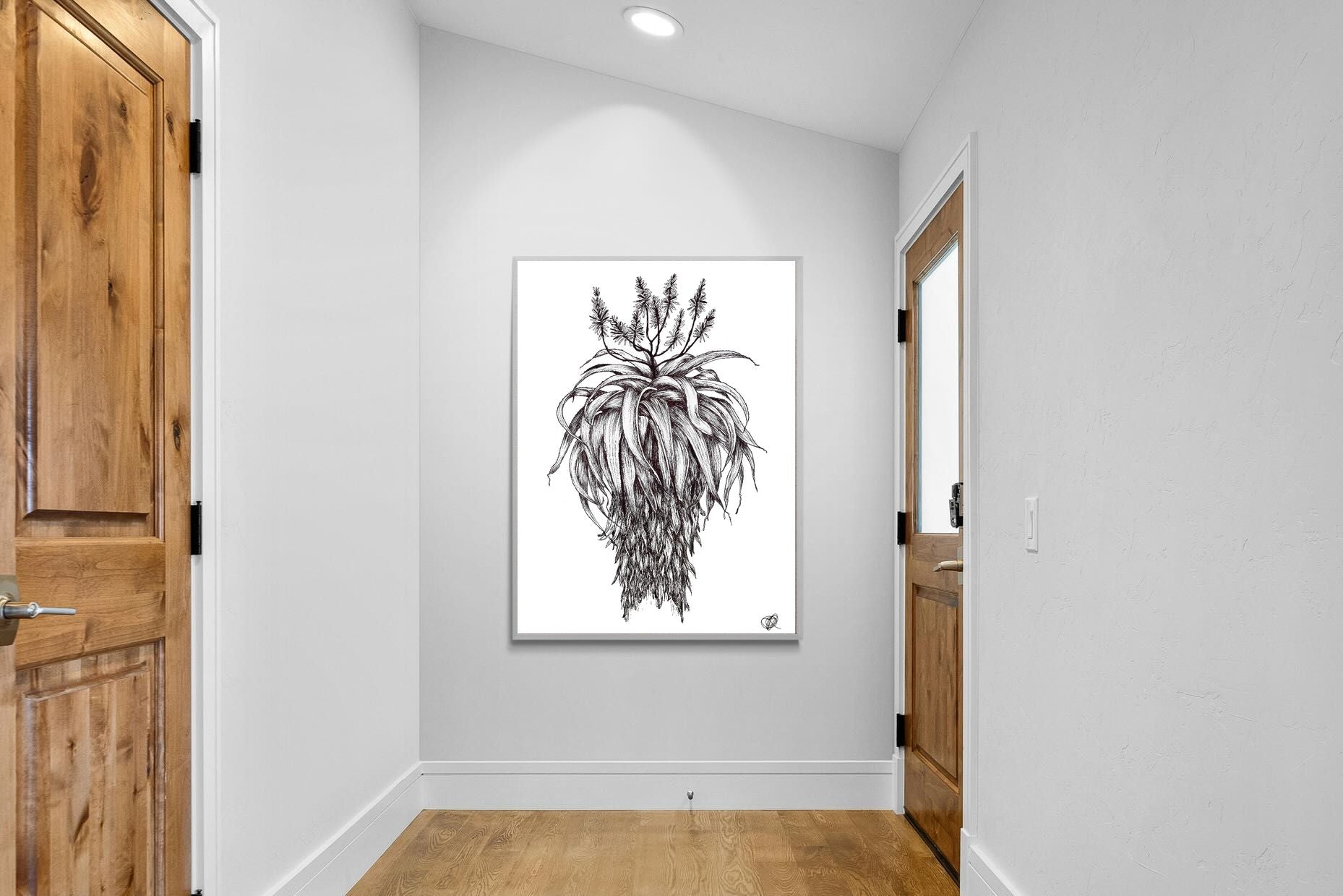 Pixalot Full Flowering Aloe Illustration