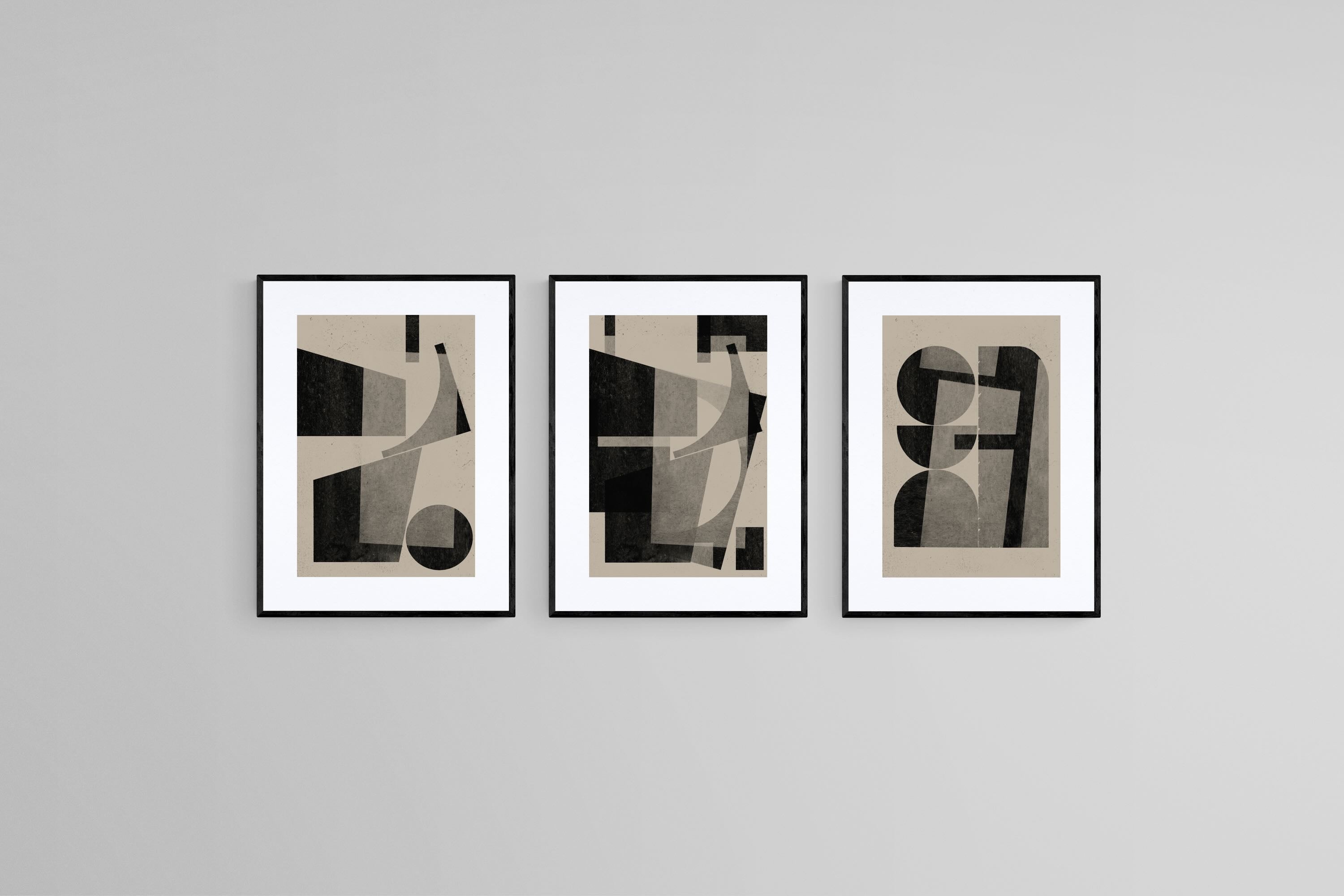 Geometric Shadows Triptych