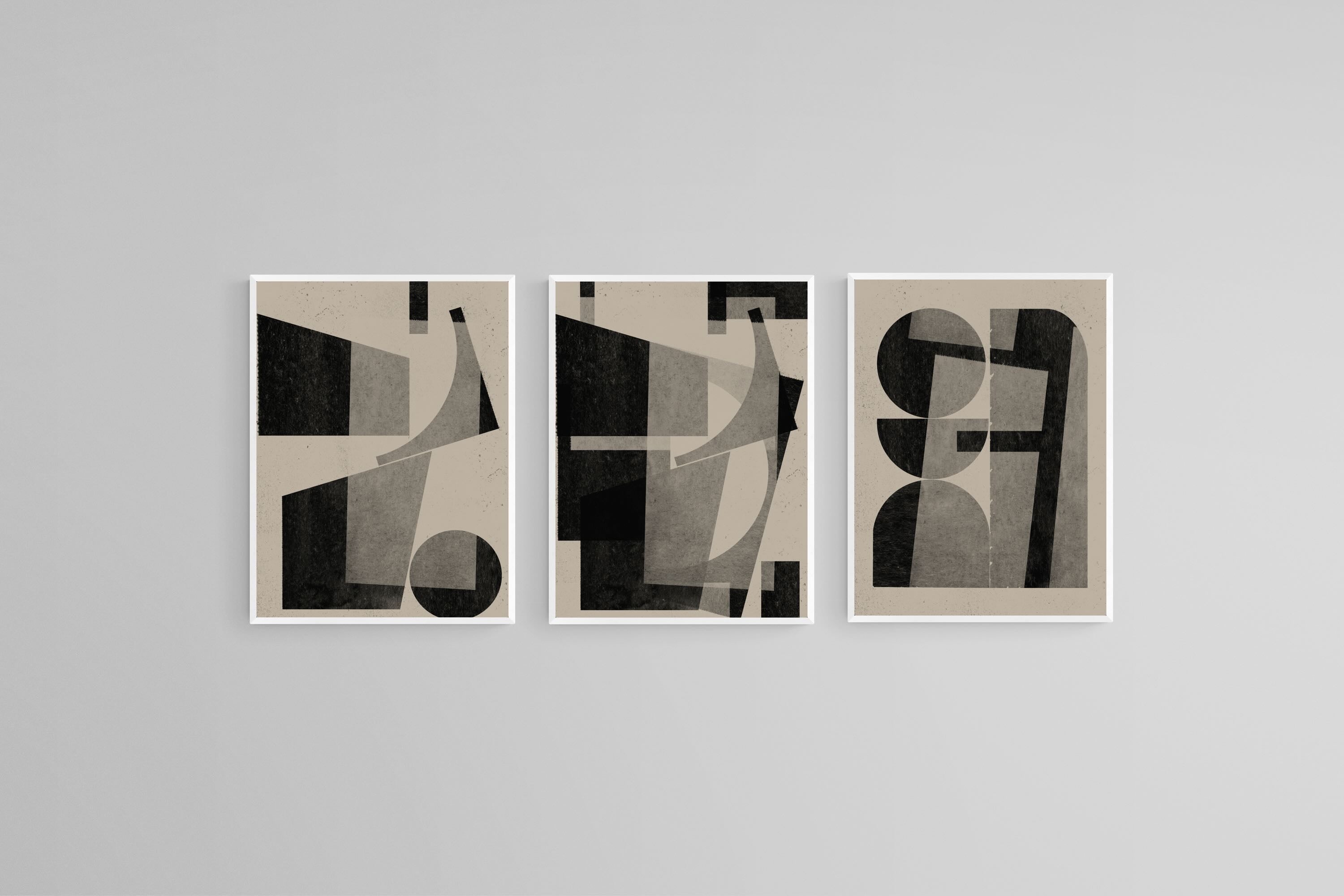Geometric Shadows Triptych