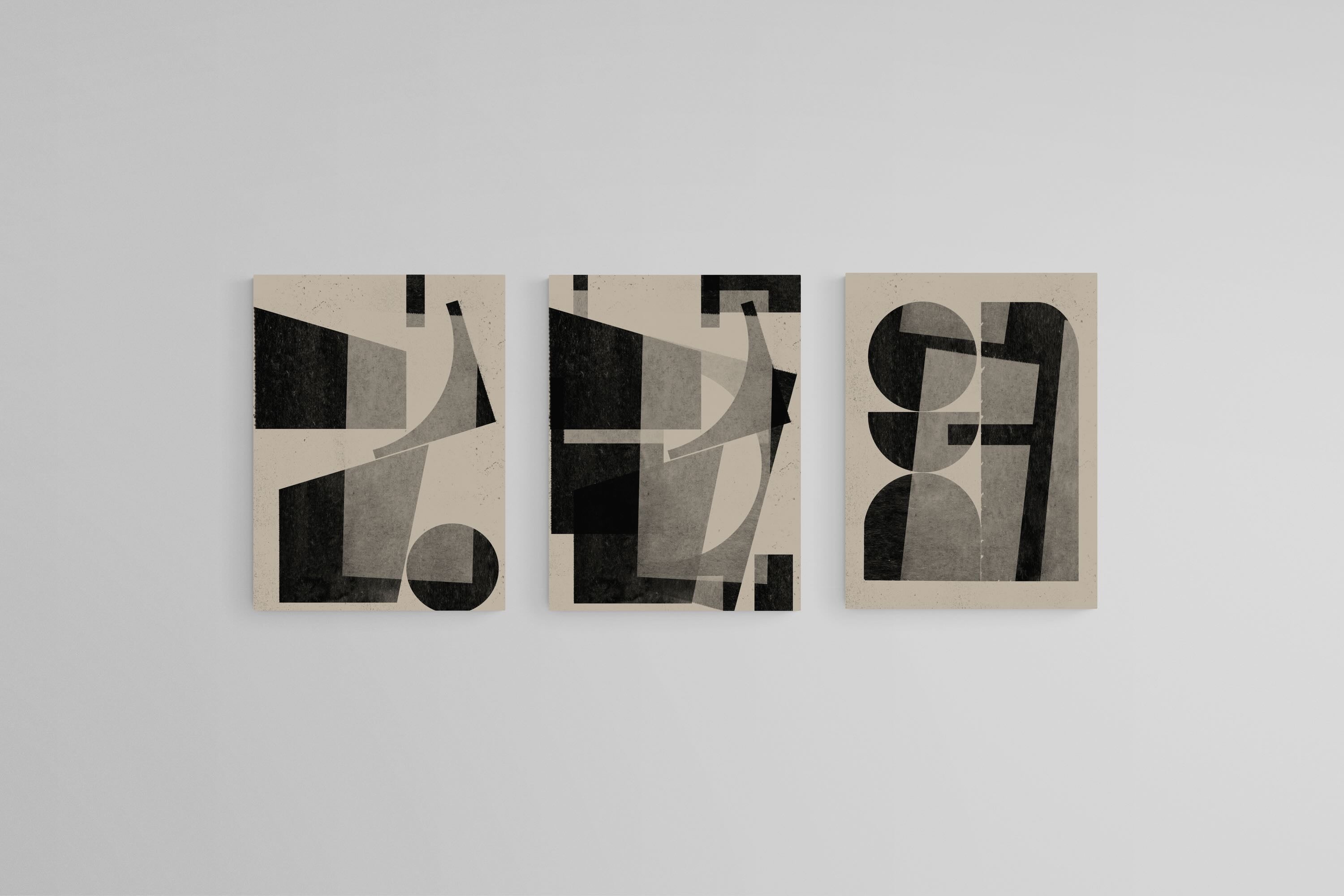 Geometric Shadows Triptych