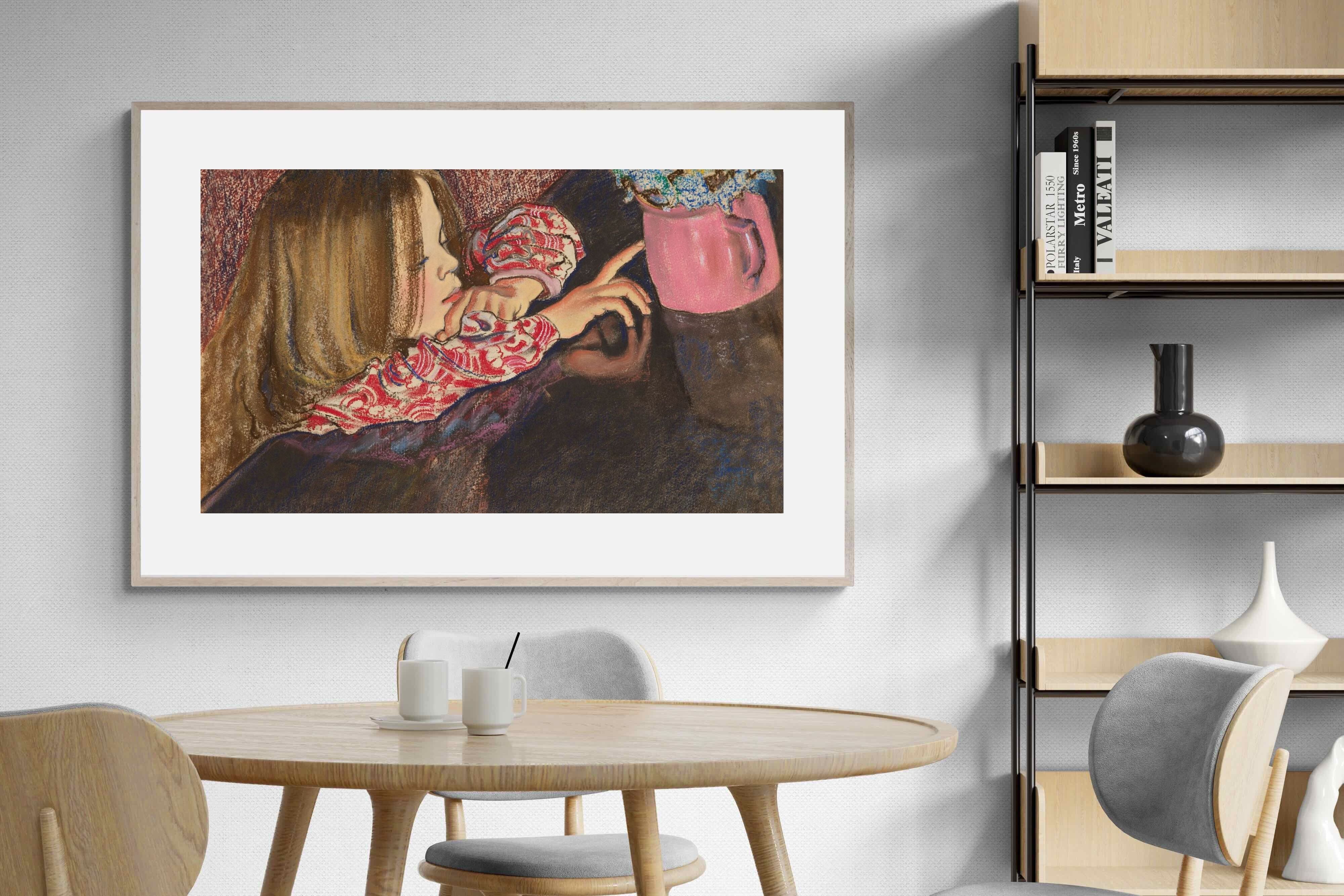 Pixalot Girl with a Vase of Flowers